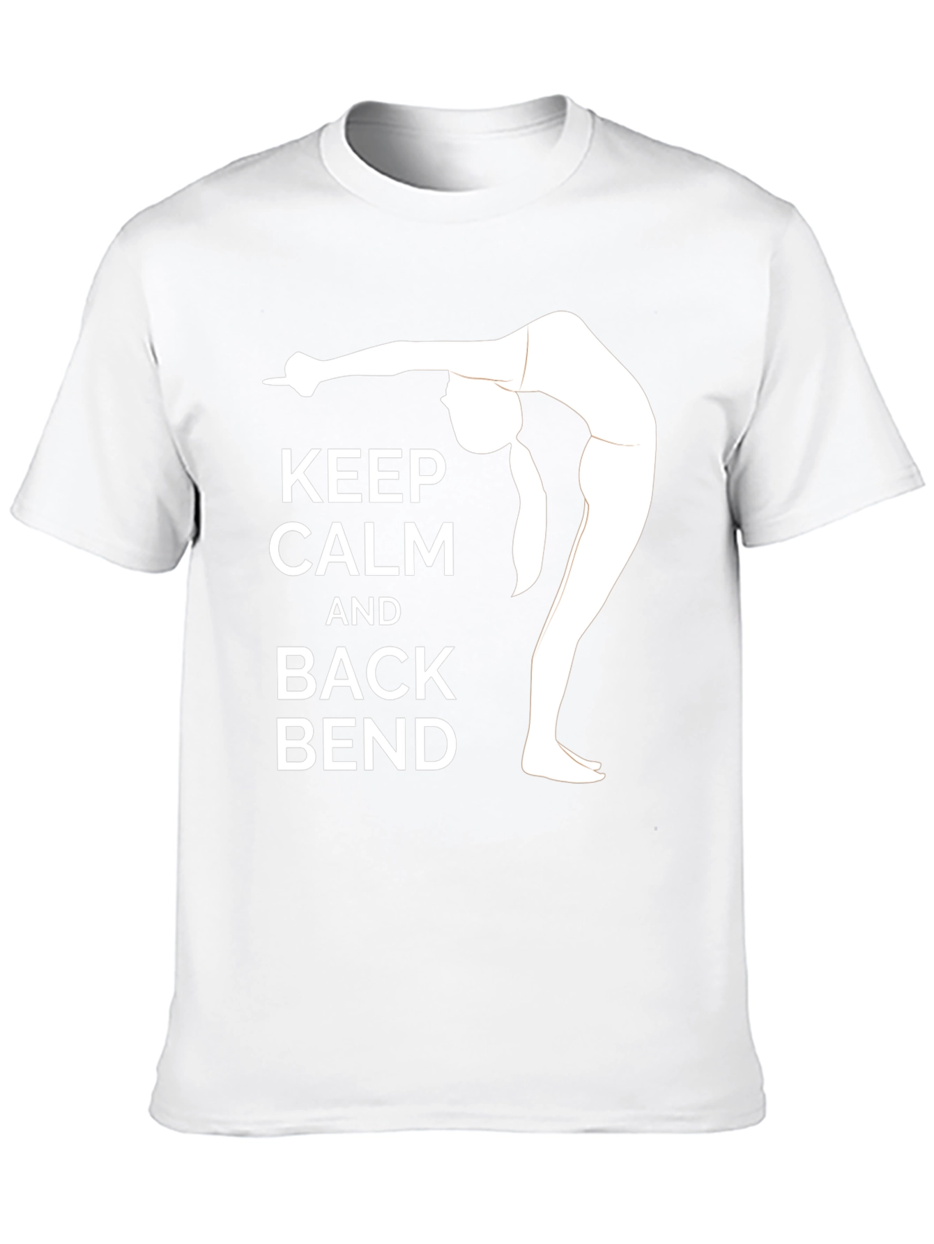 Keep Calm and Back Bend Black T-Shirt