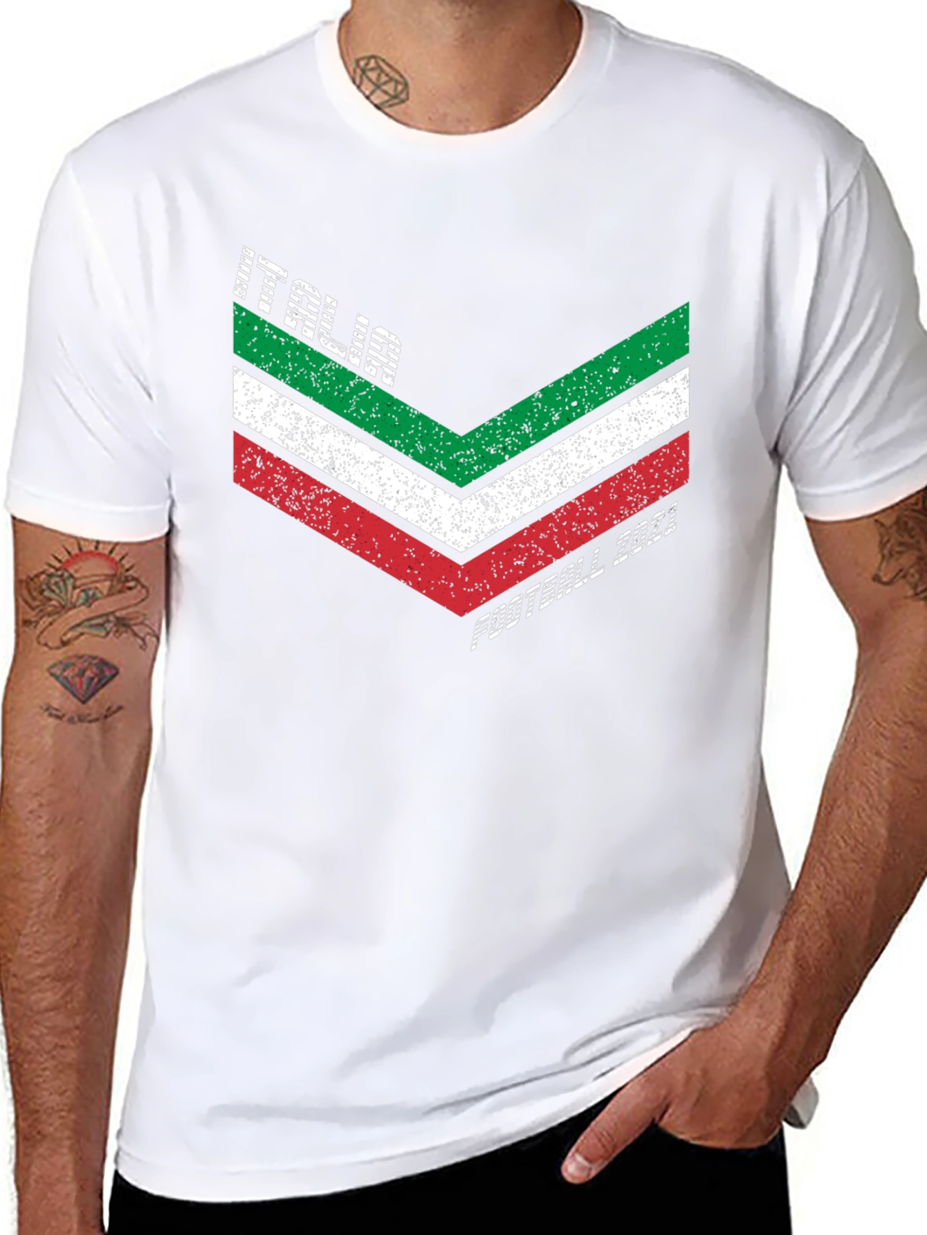 Italia Football 2021 T-Shirt - Italian Pride Tee
