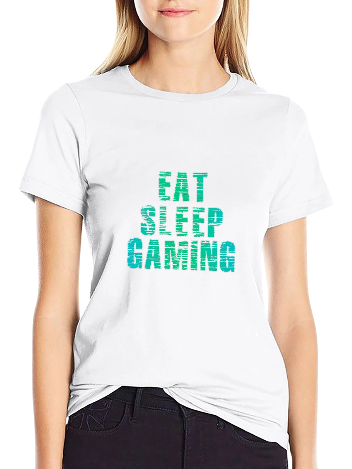 Eat Sleep Gaming Black T-Shirt