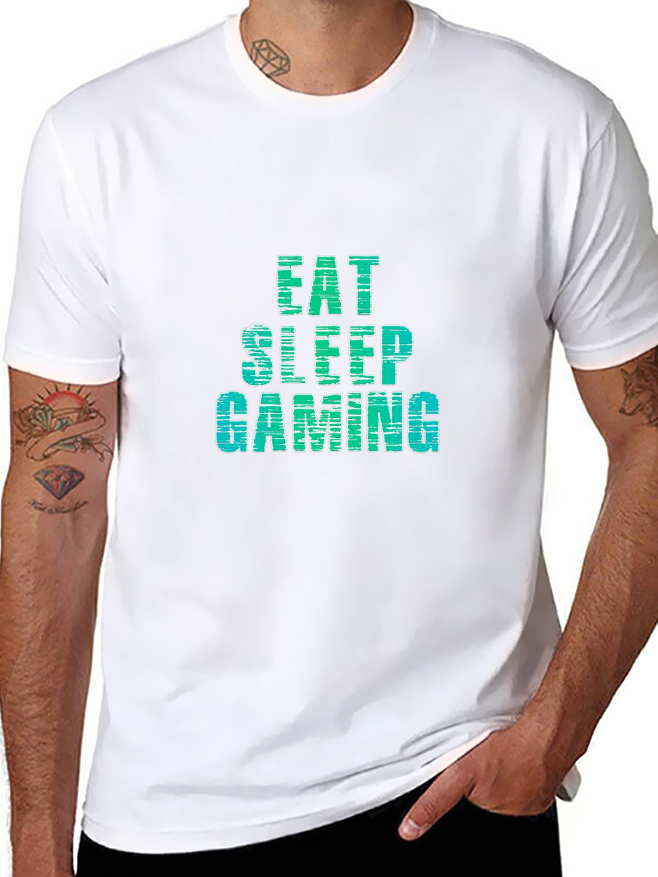 Eat Sleep Gaming Black T-Shirt