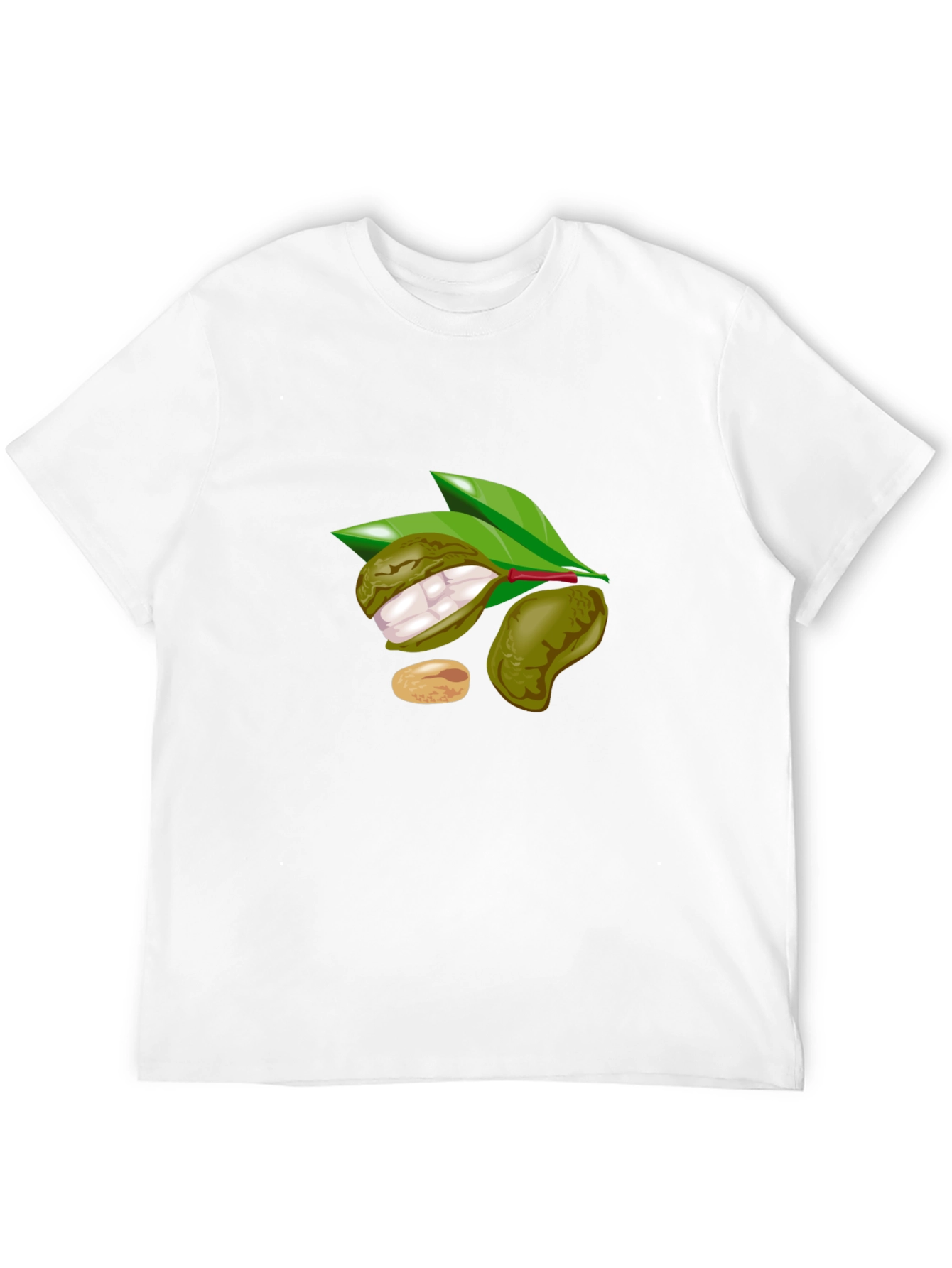 Black T-Shirt with Fruit Design