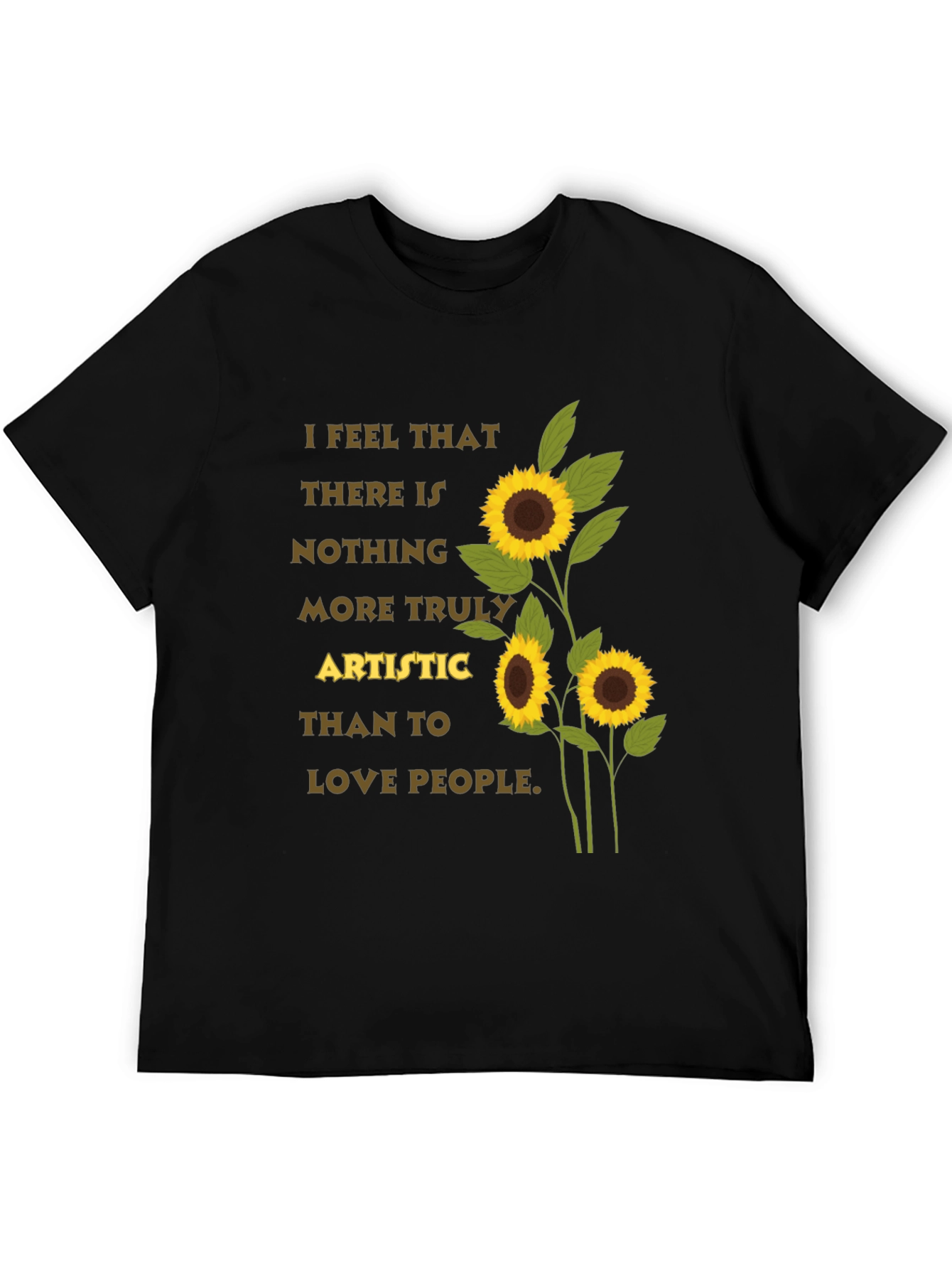 Artistic Sunflower T-Shirt - Love People Tee
