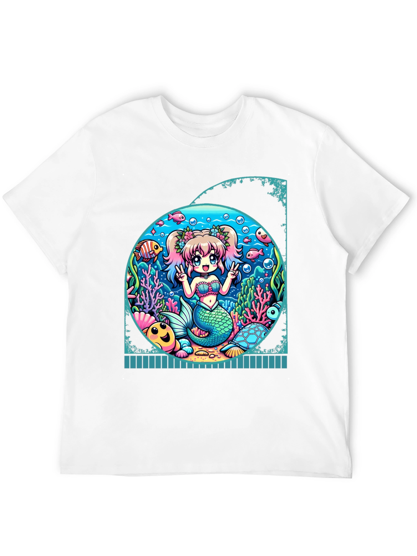 Anime Mermaid Graphic T-Shirt