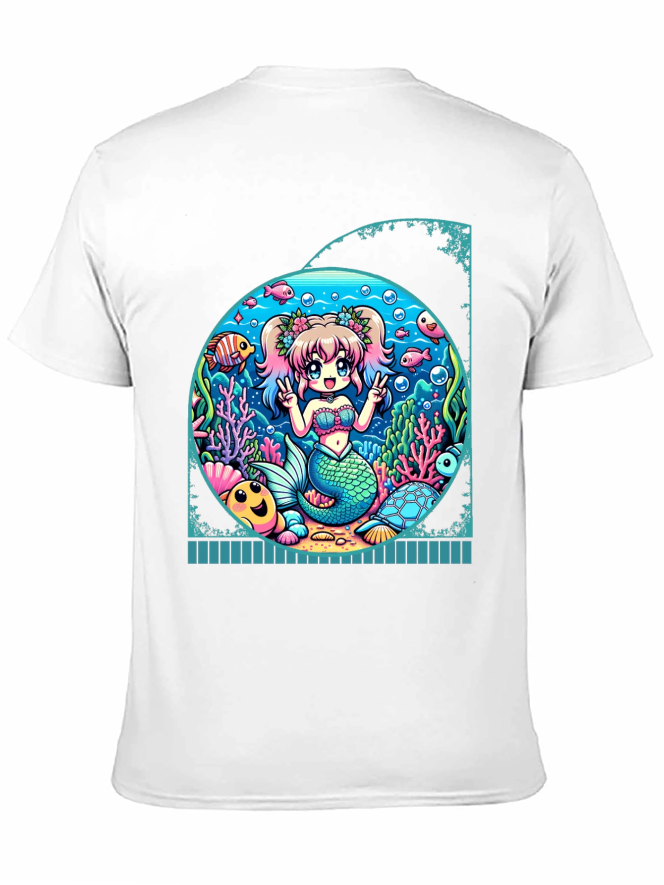 Anime Mermaid Graphic T-Shirt