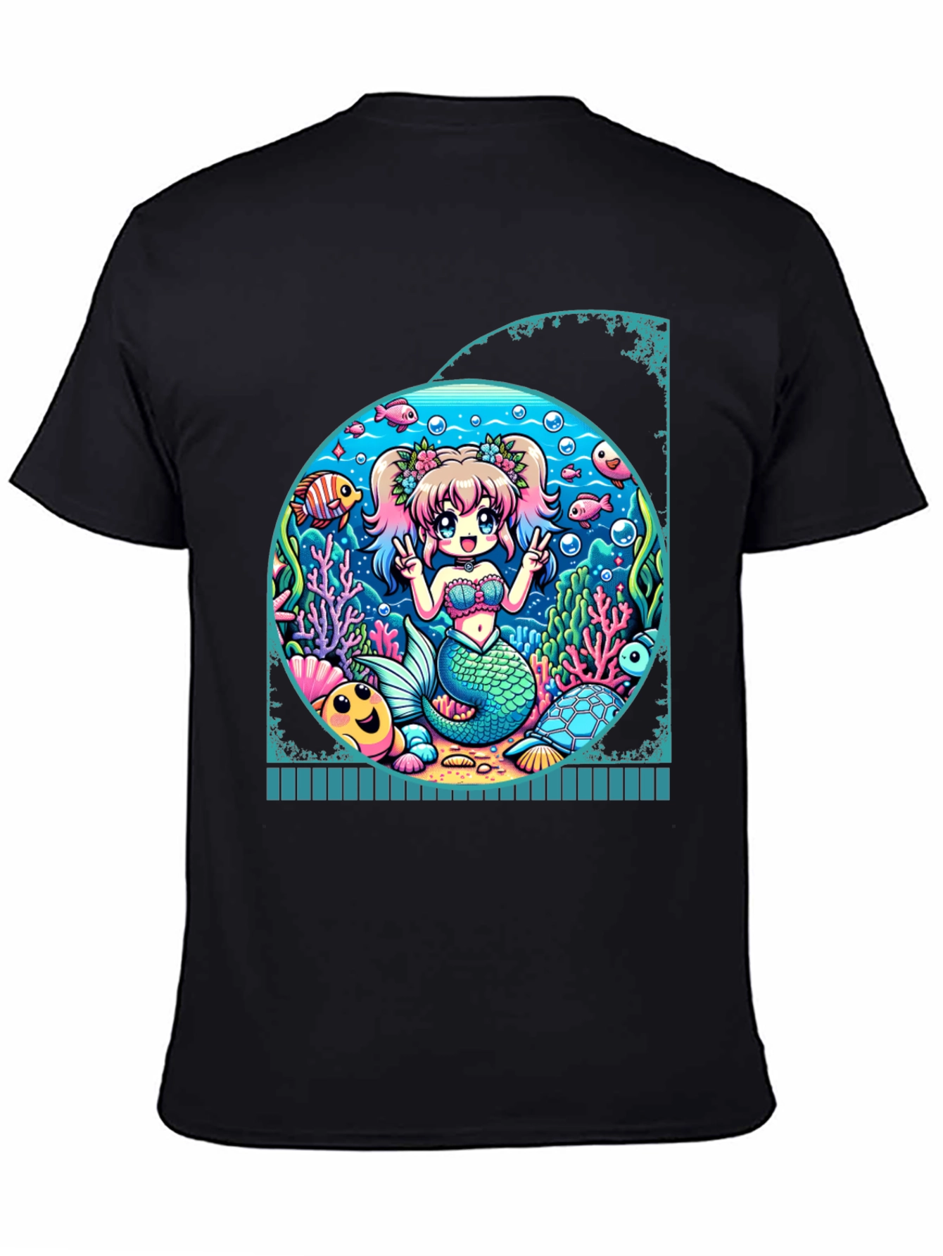 Anime Mermaid Graphic T-Shirt