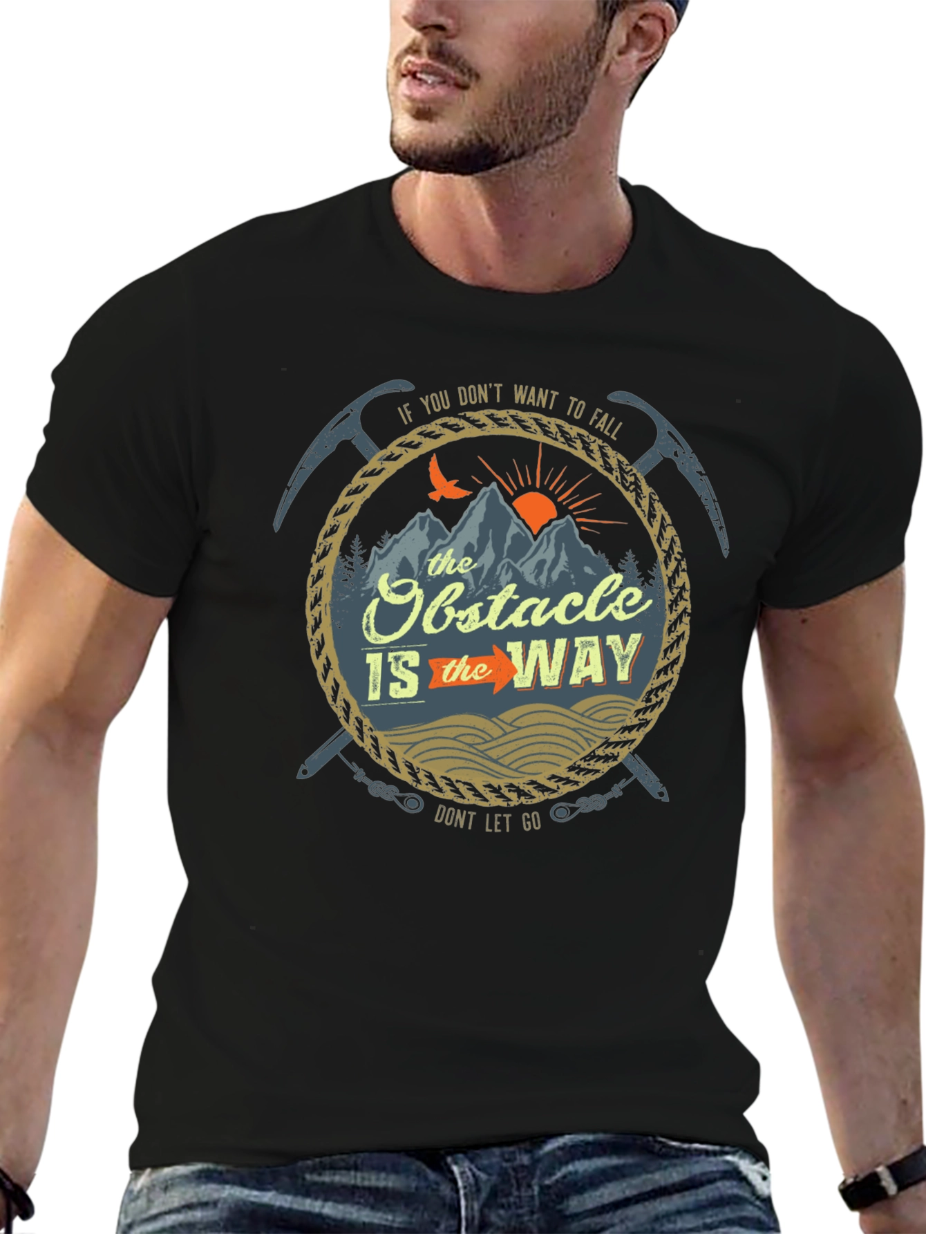 Obstacle is the Way Graphic Tee - Adventure Awaits
