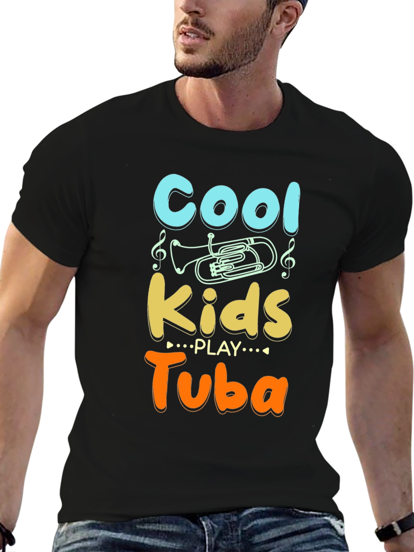 Cool Kids Play Tuba Graphic Tee