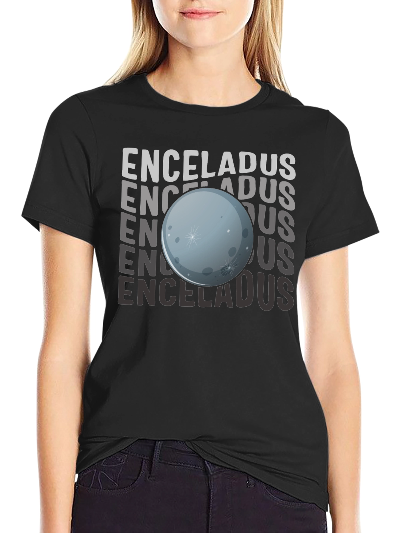 Enceladus Graphic T-Shirt - Space Science Tee