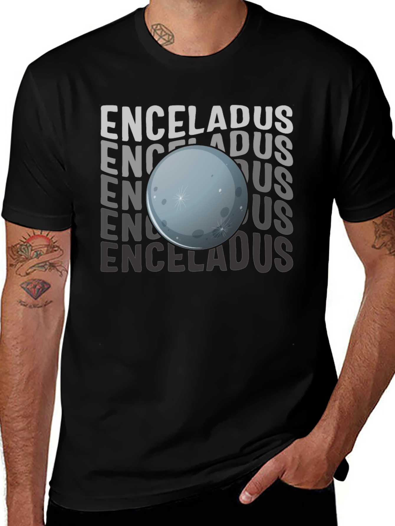 Enceladus Graphic T-Shirt - Space Science Tee