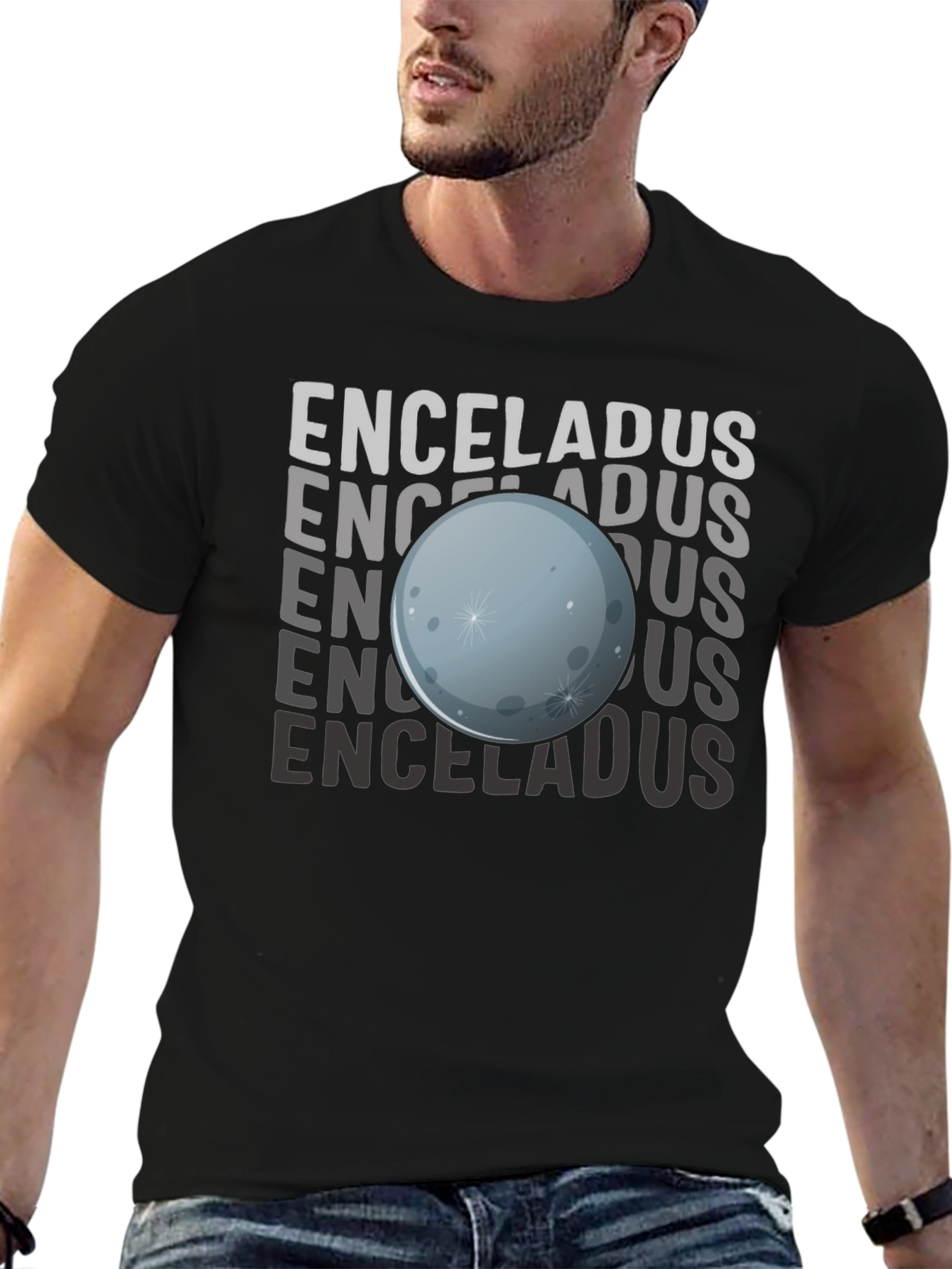 Enceladus Graphic T-Shirt - Space Science Tee