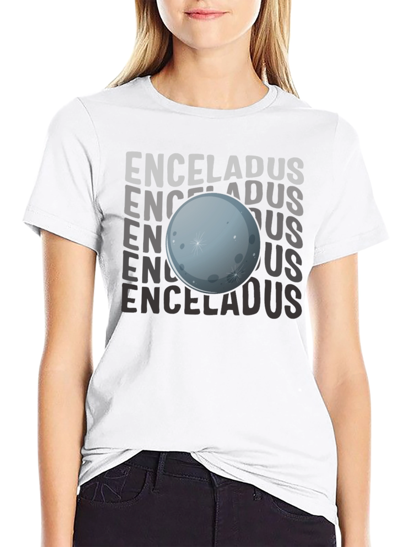 Enceladus Graphic T-Shirt - Space Science Tee