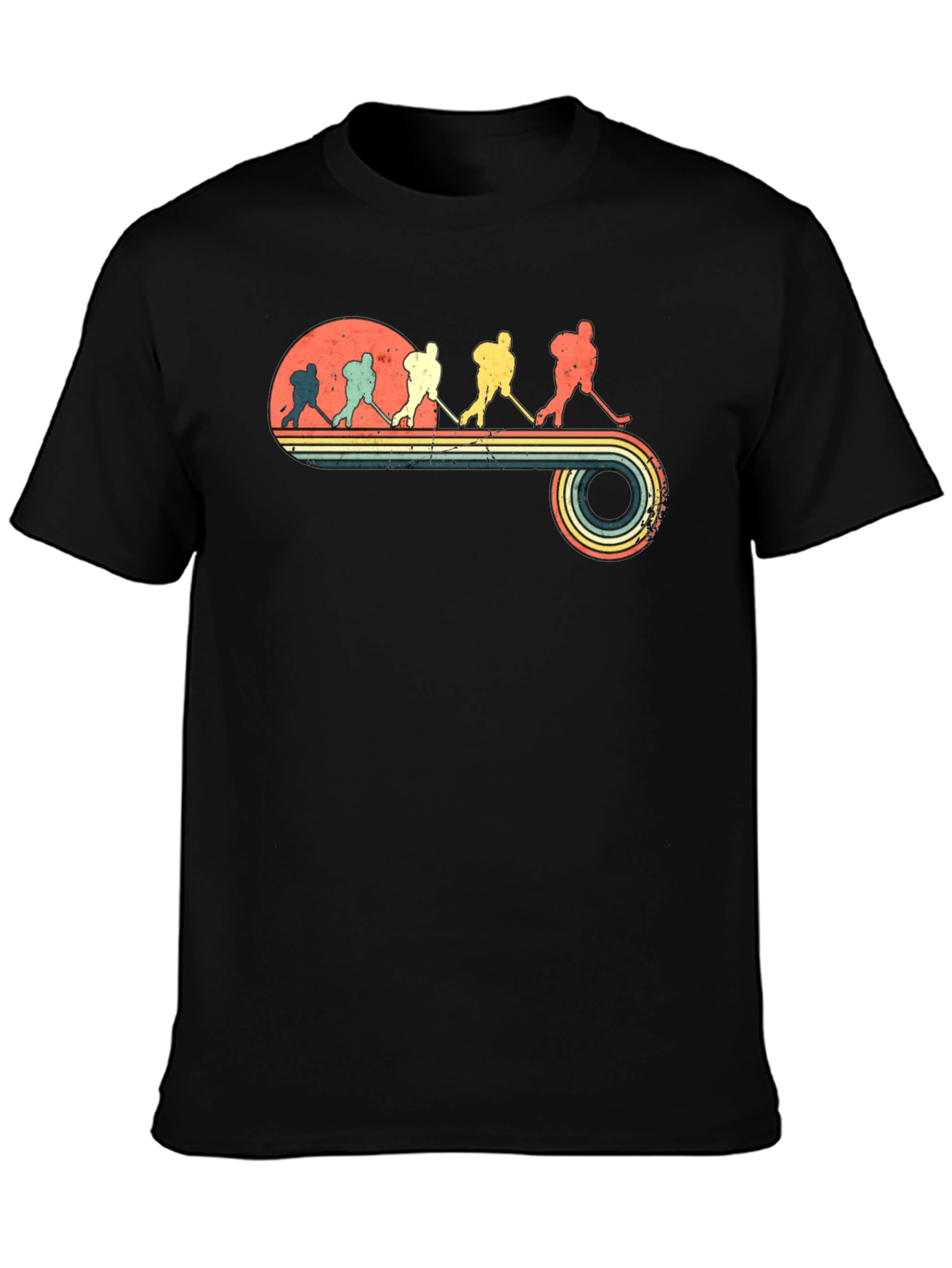 Retro Hockey Evolution Graphic T-Shirt