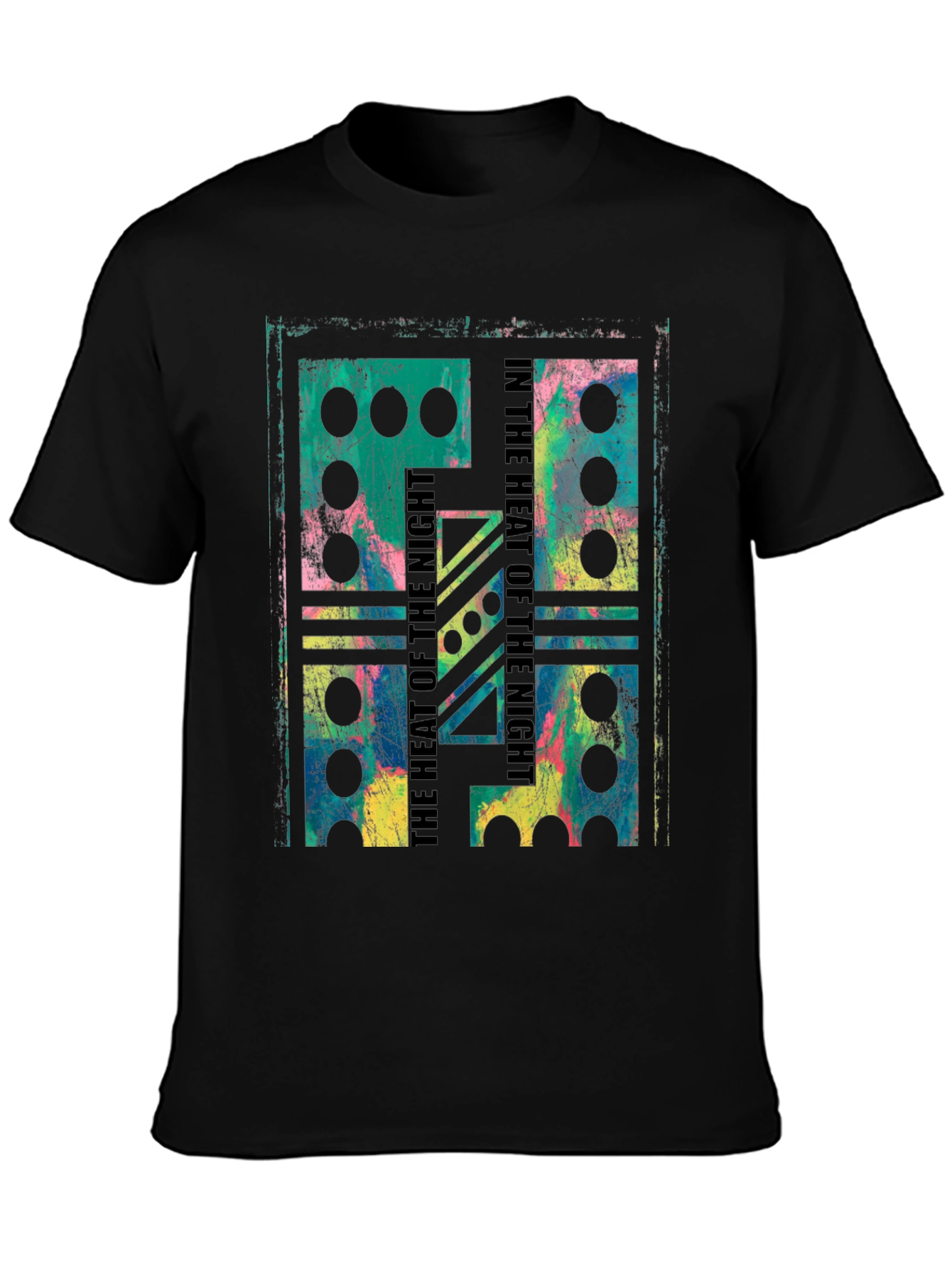 Abstract Domino T-Shirt - Heat of the Night Design