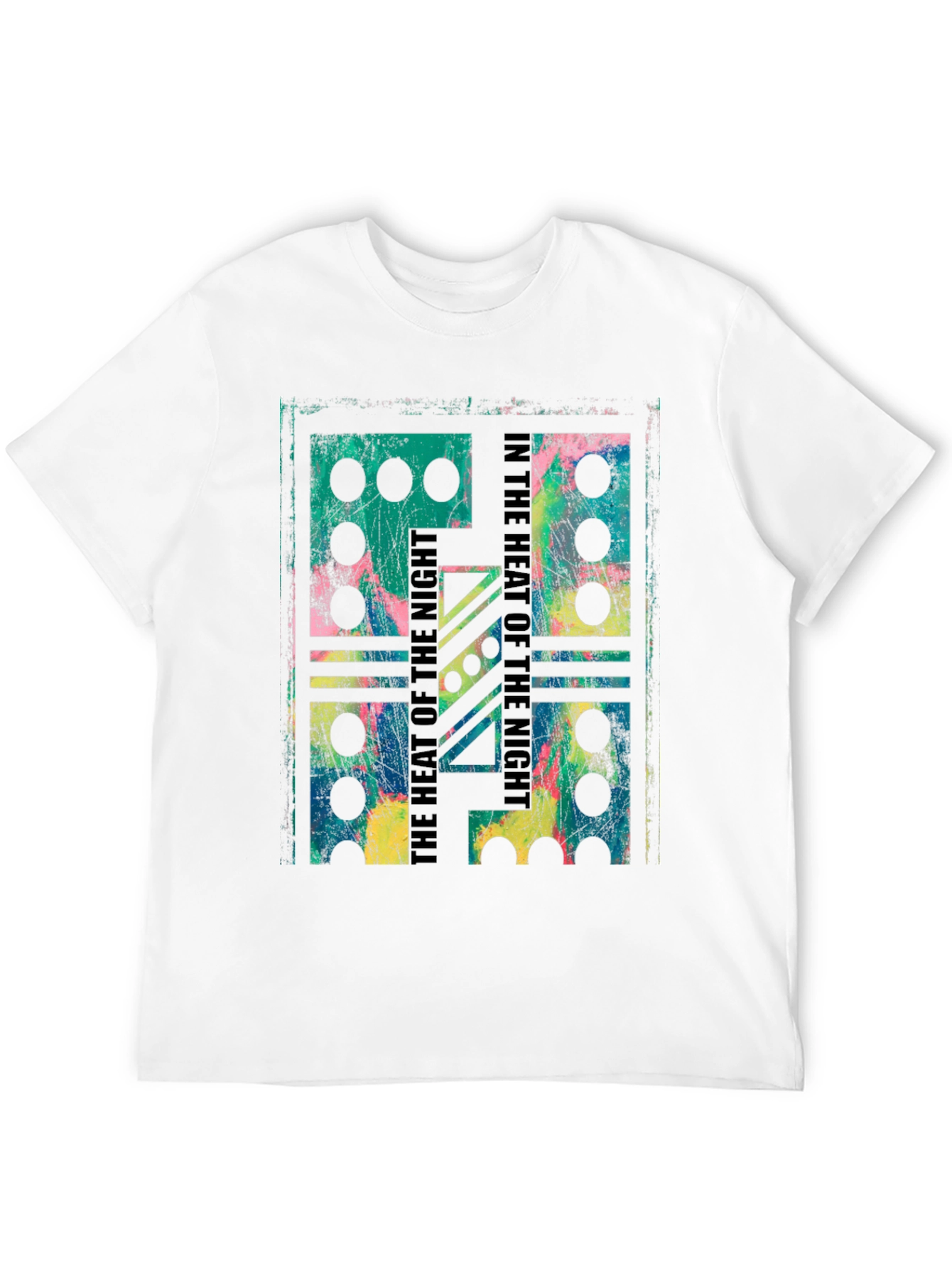 Abstract Domino T-Shirt - Heat of the Night Design