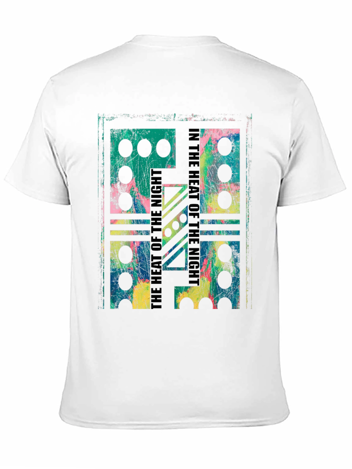 Abstract Domino T-Shirt - Heat of the Night Design