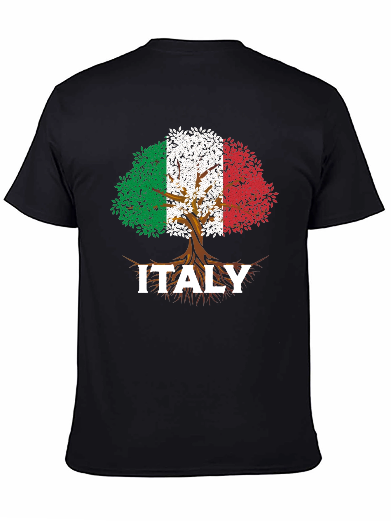 Italy Roots Tree Flag T-Shirt