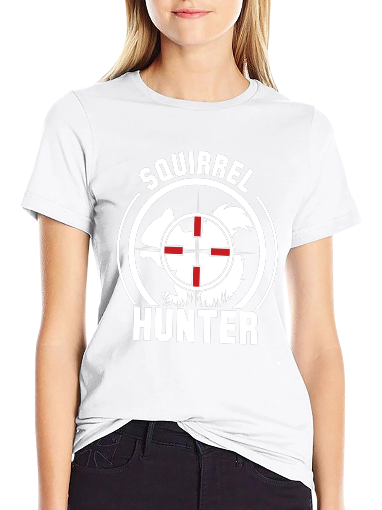 Squirrel Hunter Graphic Tee - Novelty Hunting Shirt