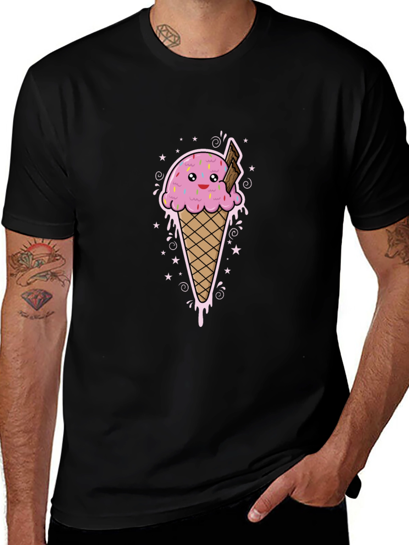 Ice Cream Graphic Tee - Sweet Style