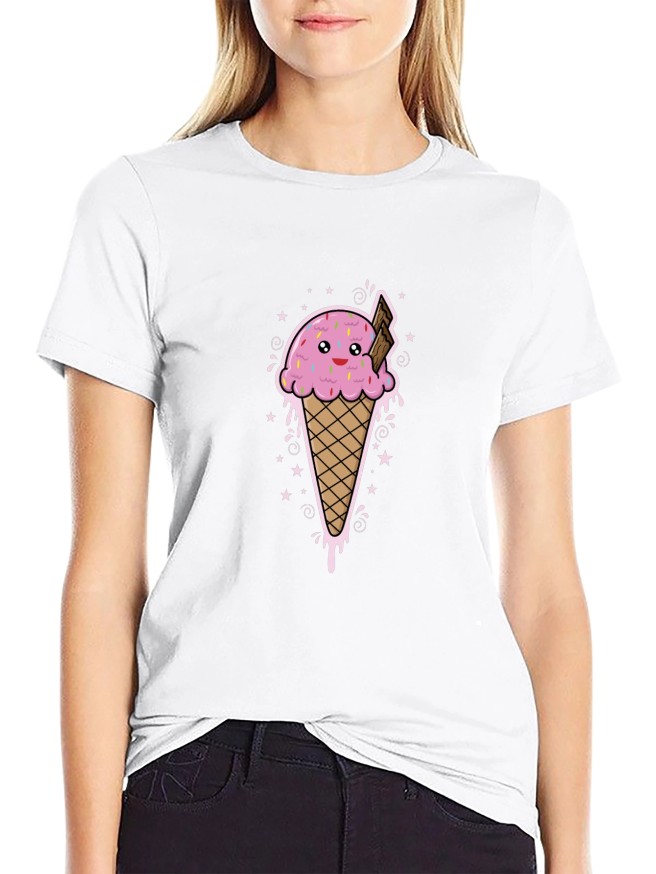 Ice Cream Graphic Tee - Sweet Style