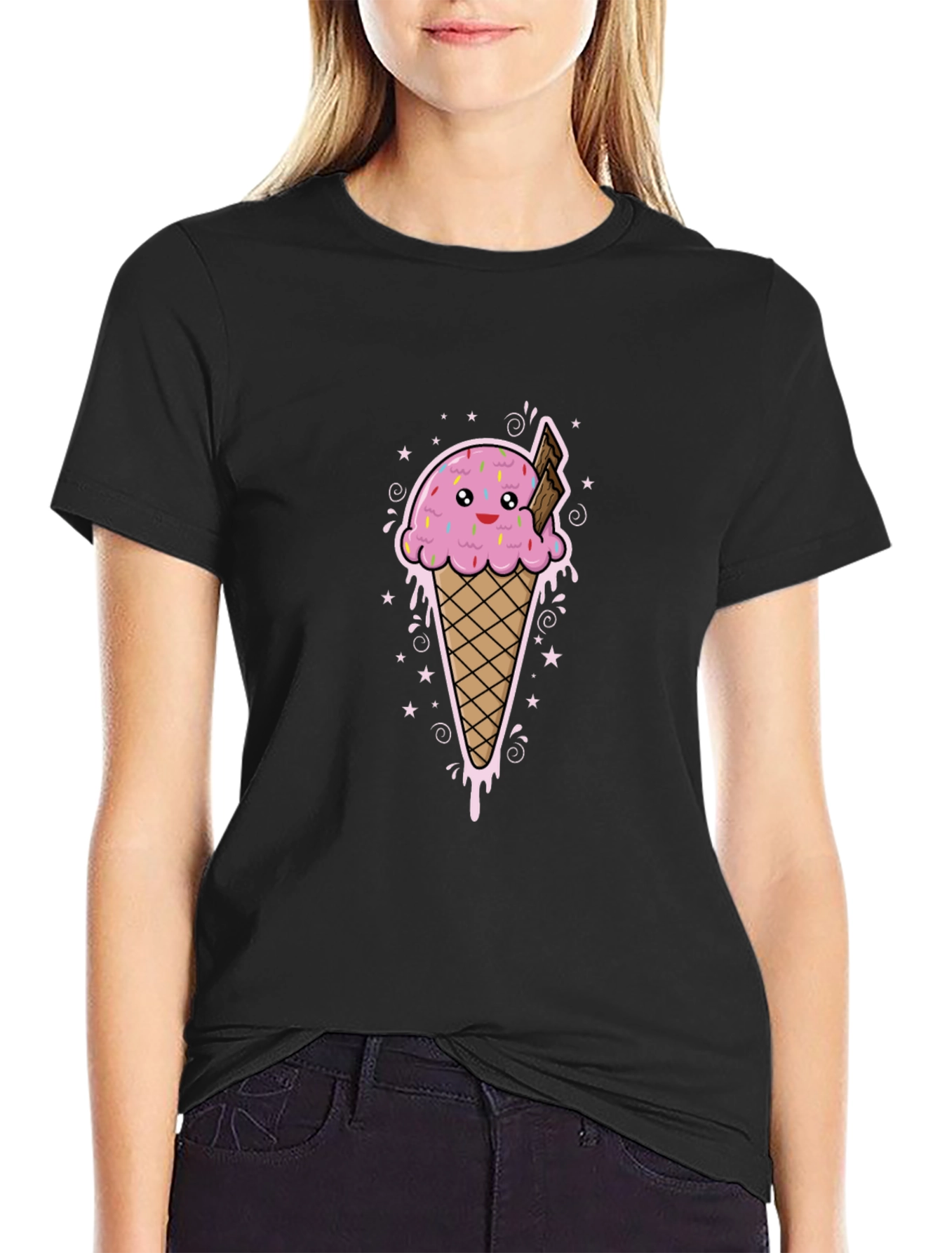 Ice Cream Graphic Tee - Sweet Style