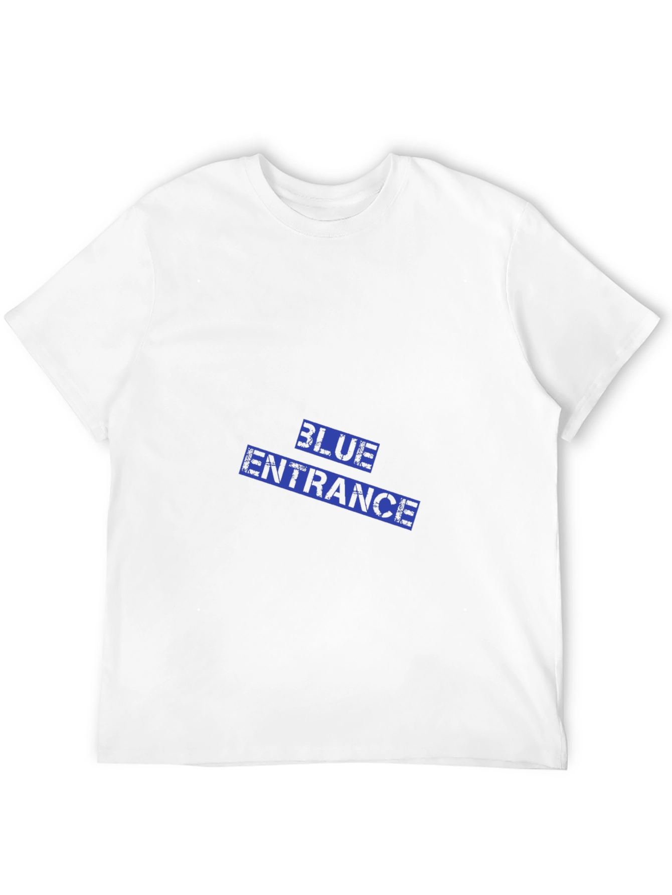Mens Black Graphic Tee - Blue Entrance Design