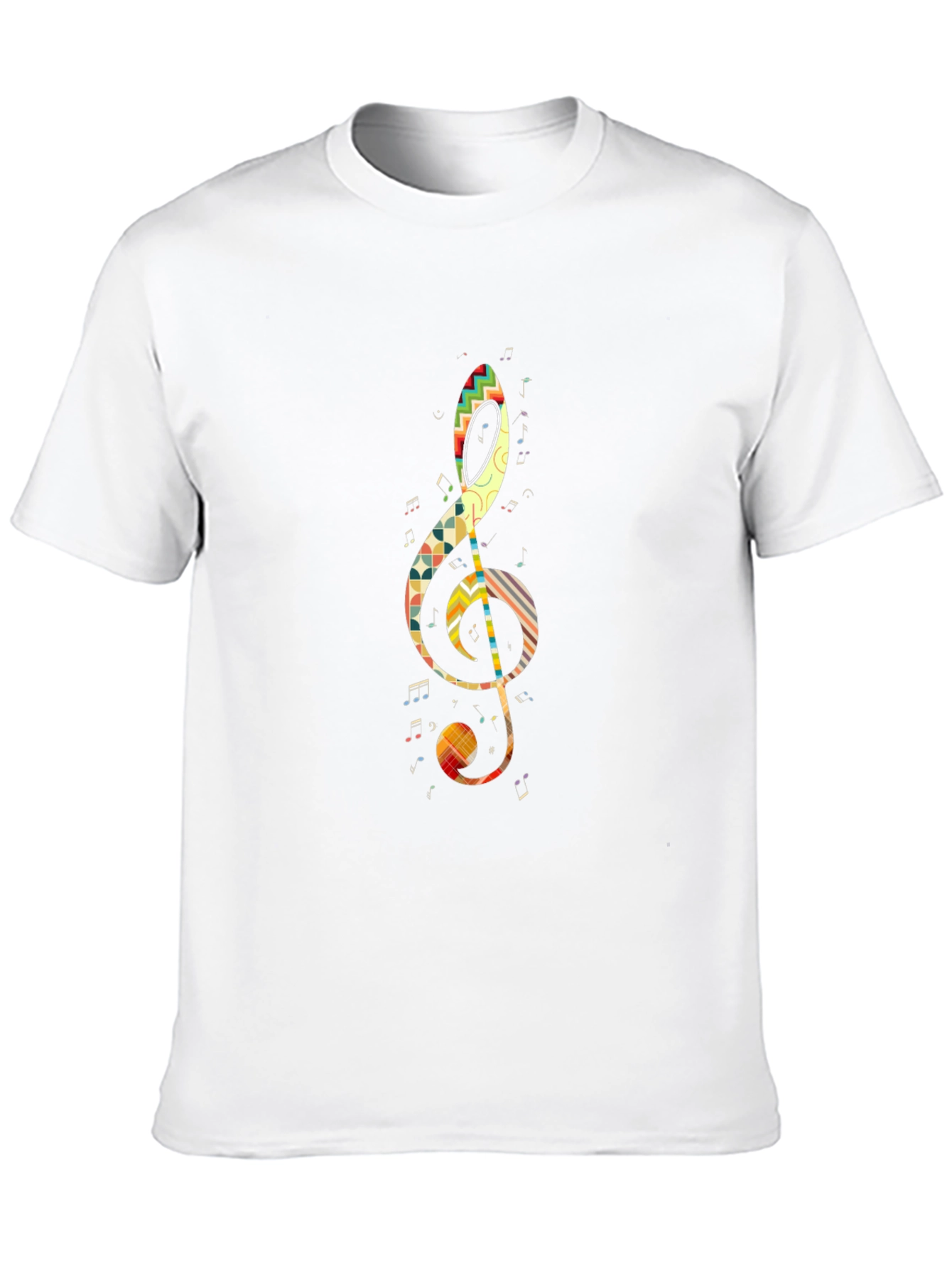 Music Note Graphic Tee - Stylish Black T-Shirt