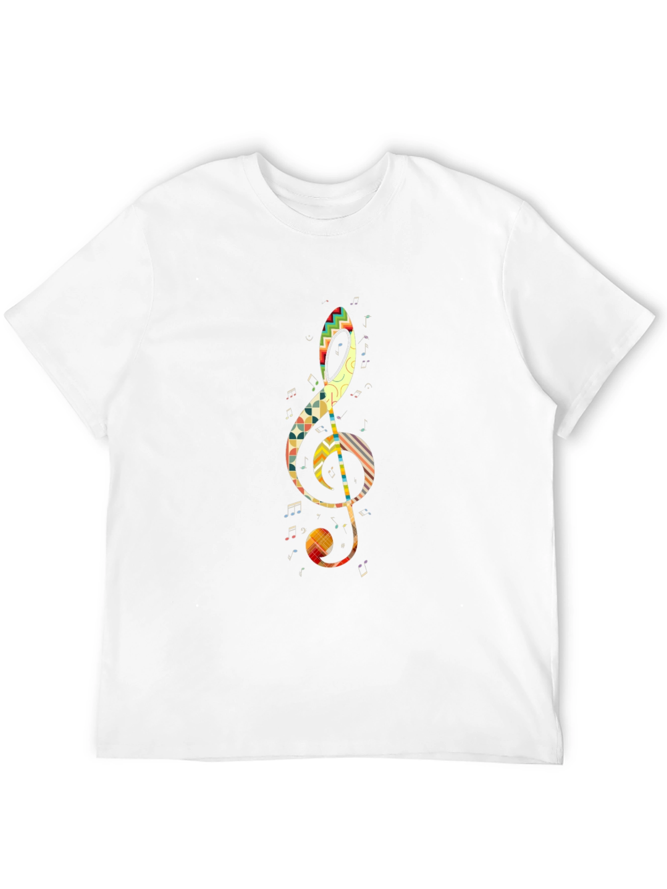 Music Note Graphic Tee - Stylish Black T-Shirt