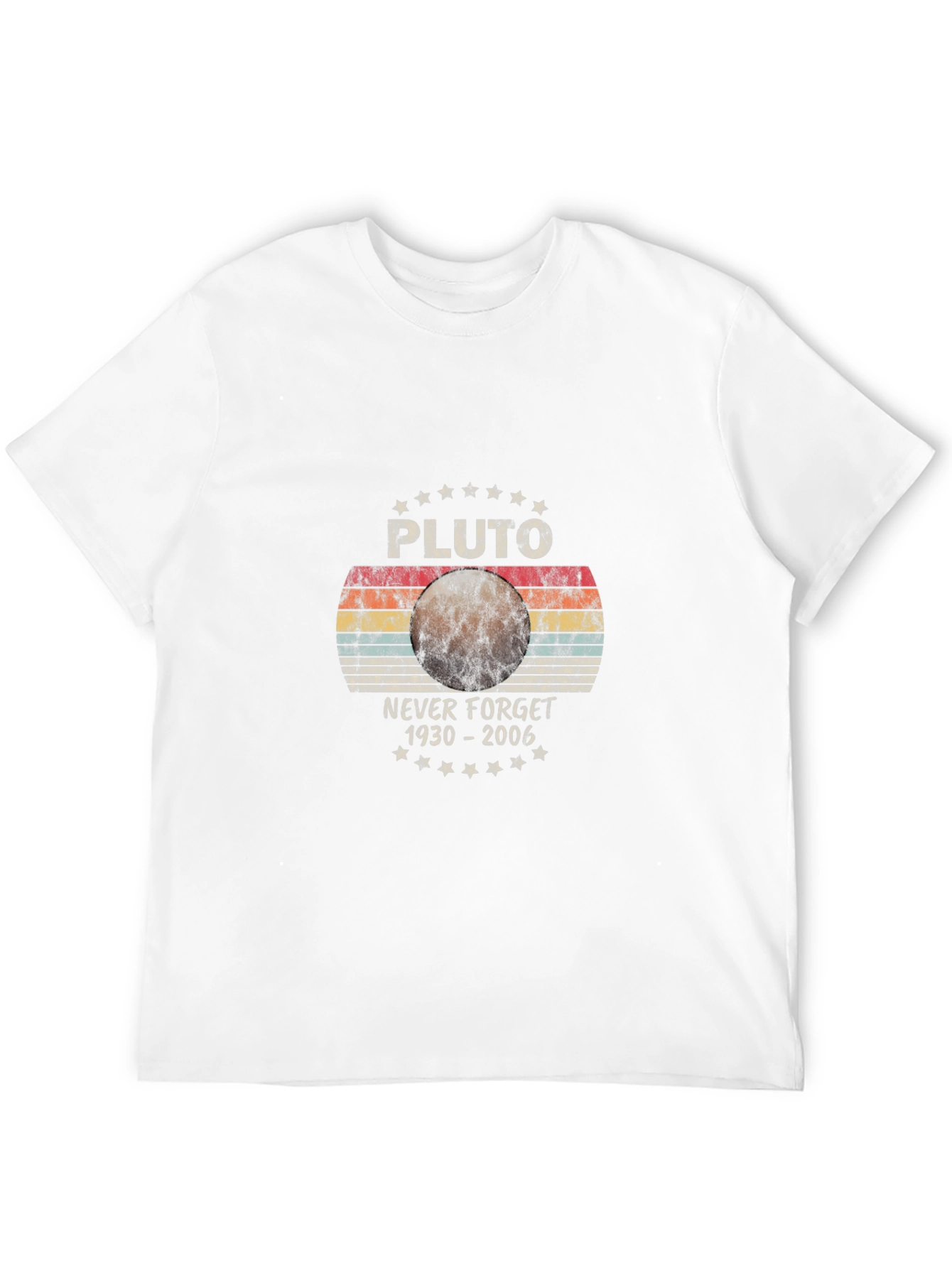 Pluto Never Forget T-Shirt - Retro Space Design