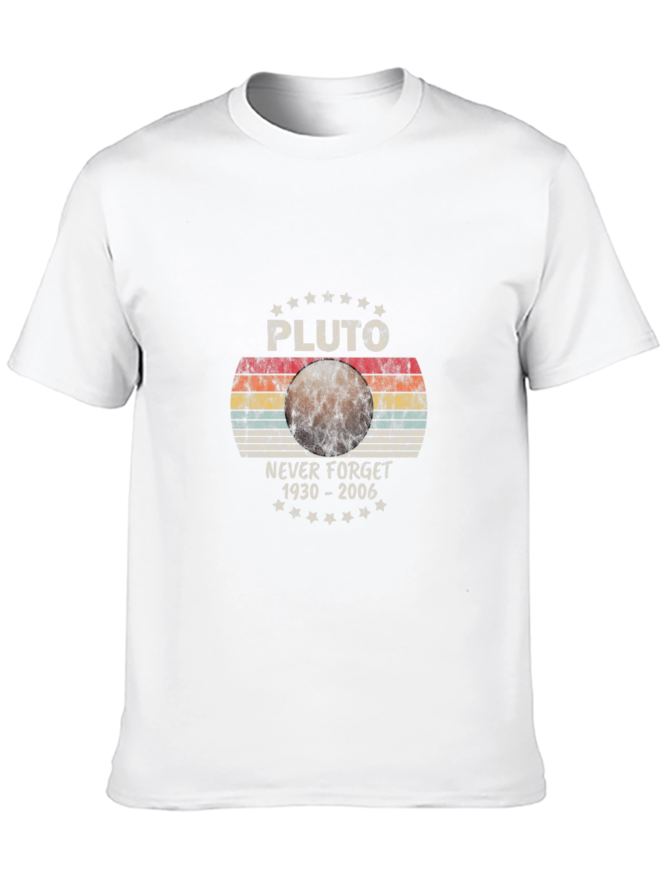 Pluto Never Forget T-Shirt - Retro Space Design