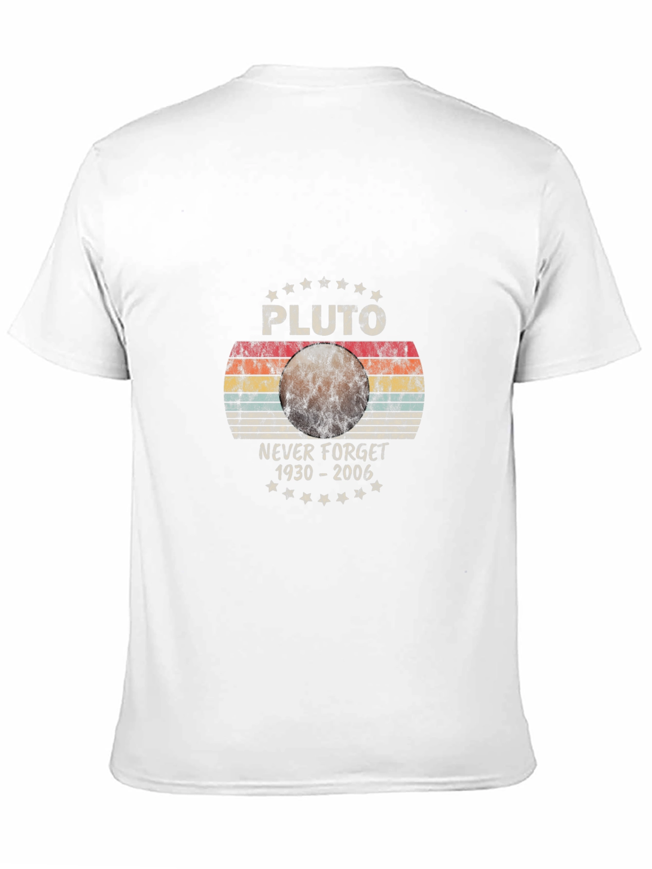 Pluto Never Forget T-Shirt - Retro Space Design