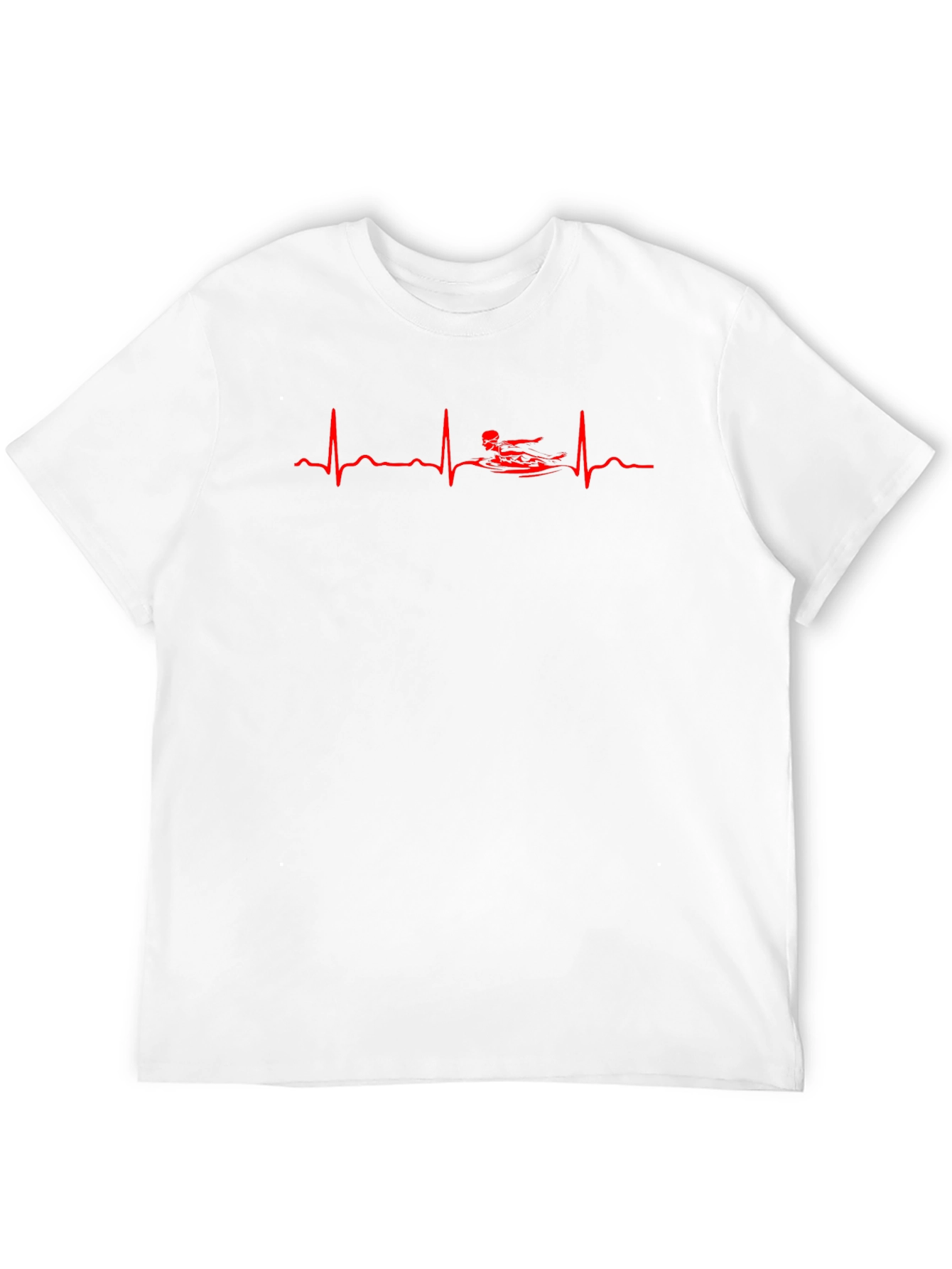 Kayaker Heartbeat T-Shirt - Black