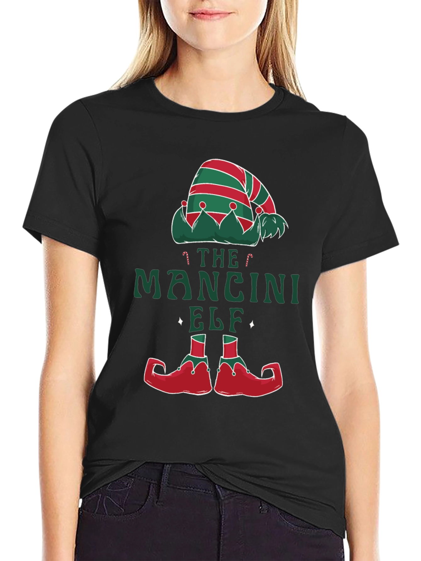 The Mancini Elf Christmas Graphic T-Shirt