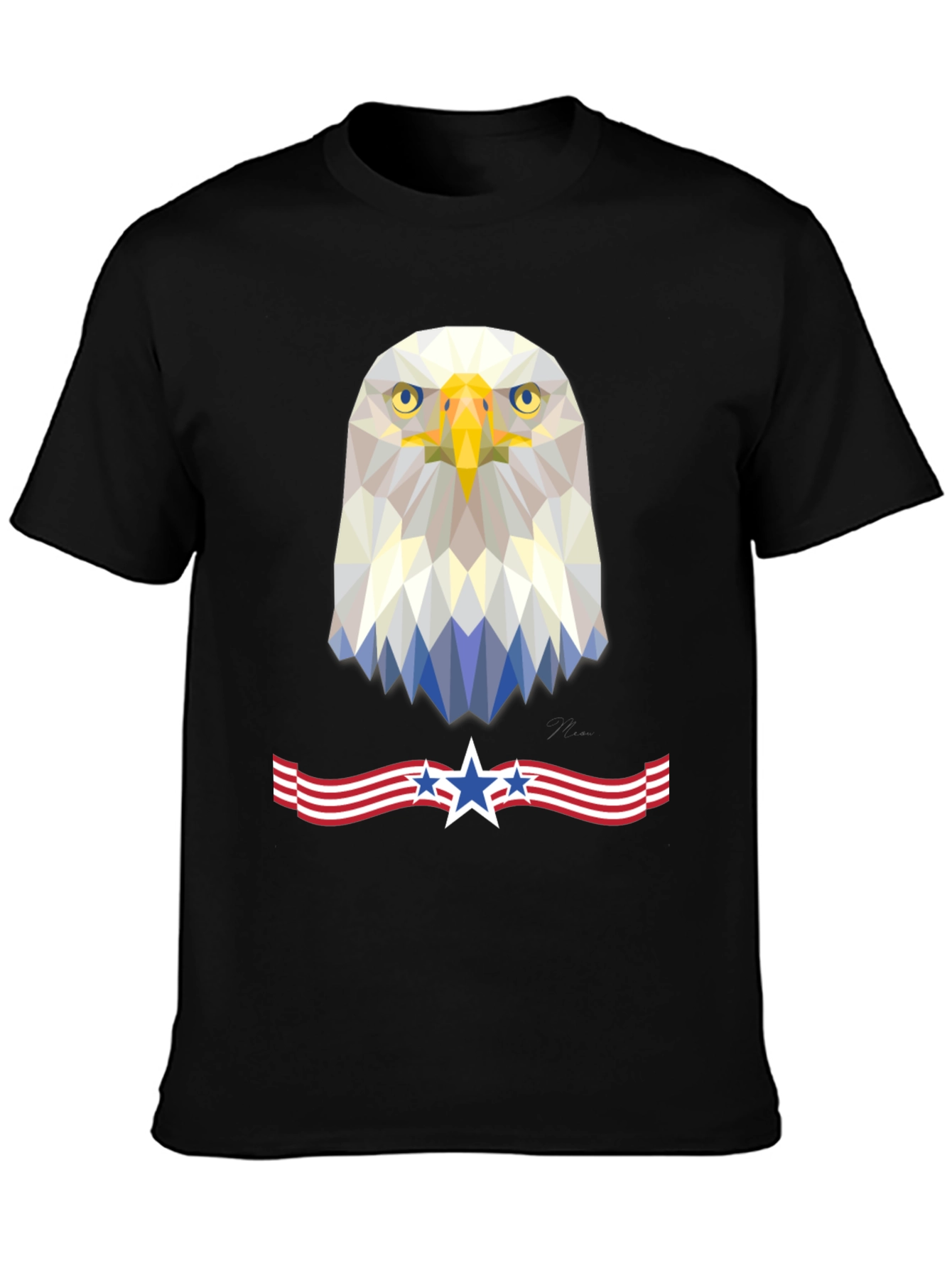 Patriotic Eagle Geometric Tee