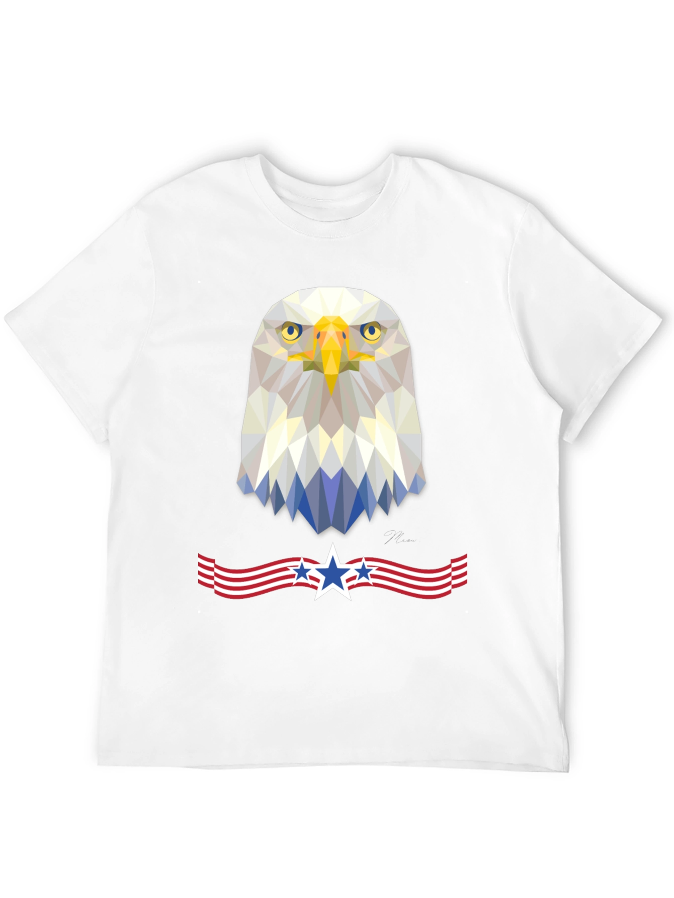 Patriotic Eagle Geometric Tee