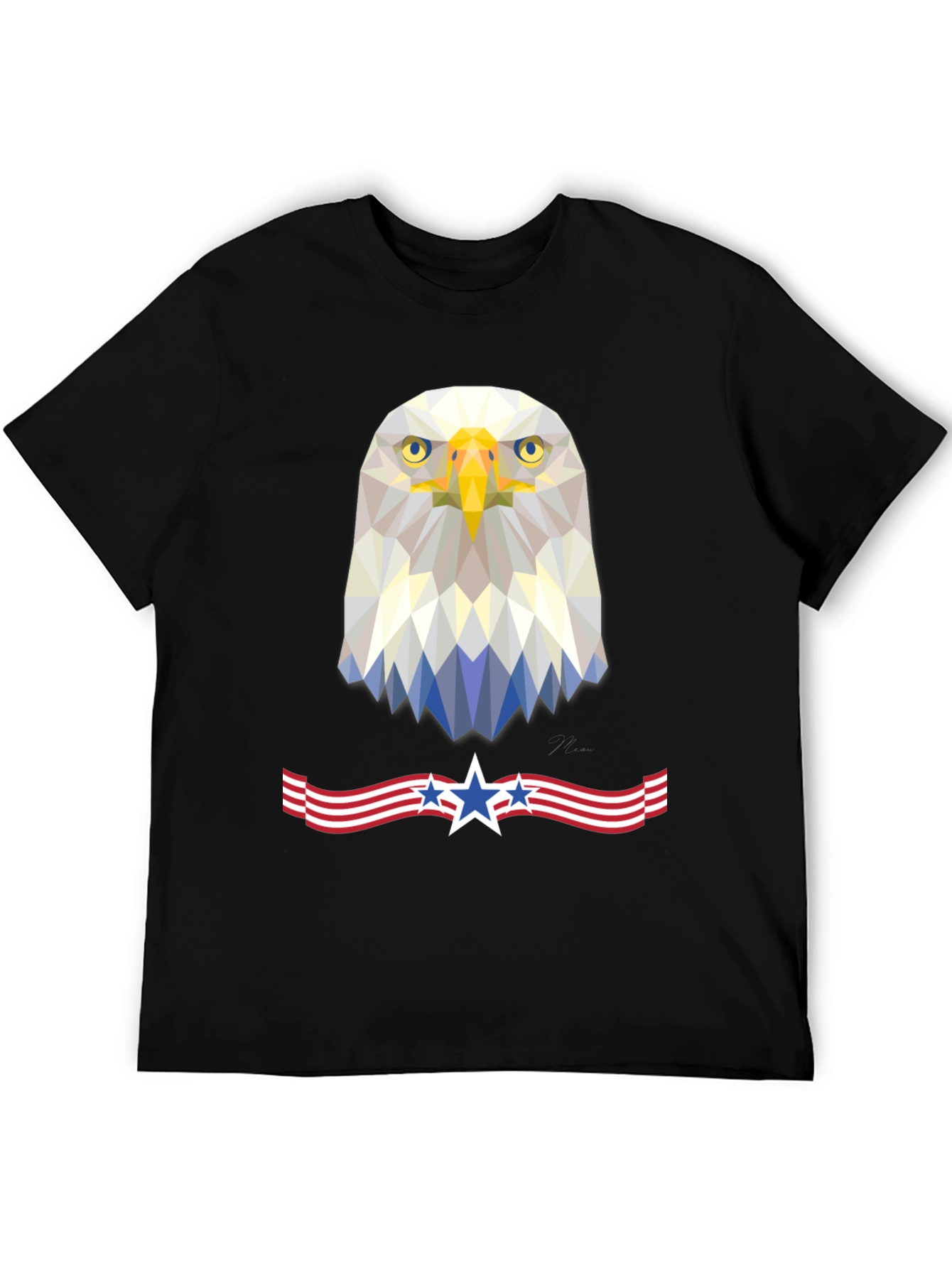 Patriotic Eagle Geometric Tee