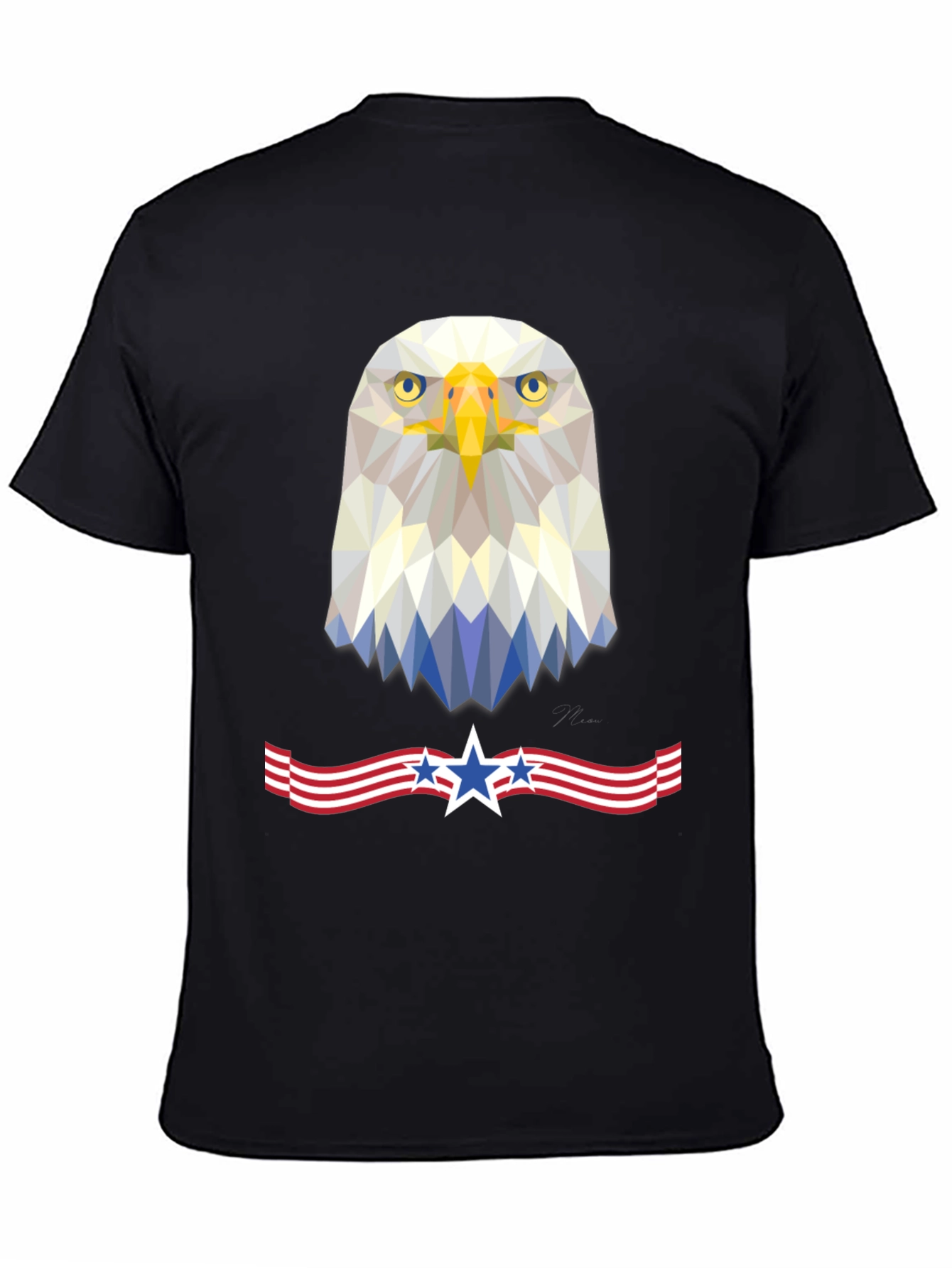 Patriotic Eagle Geometric Tee