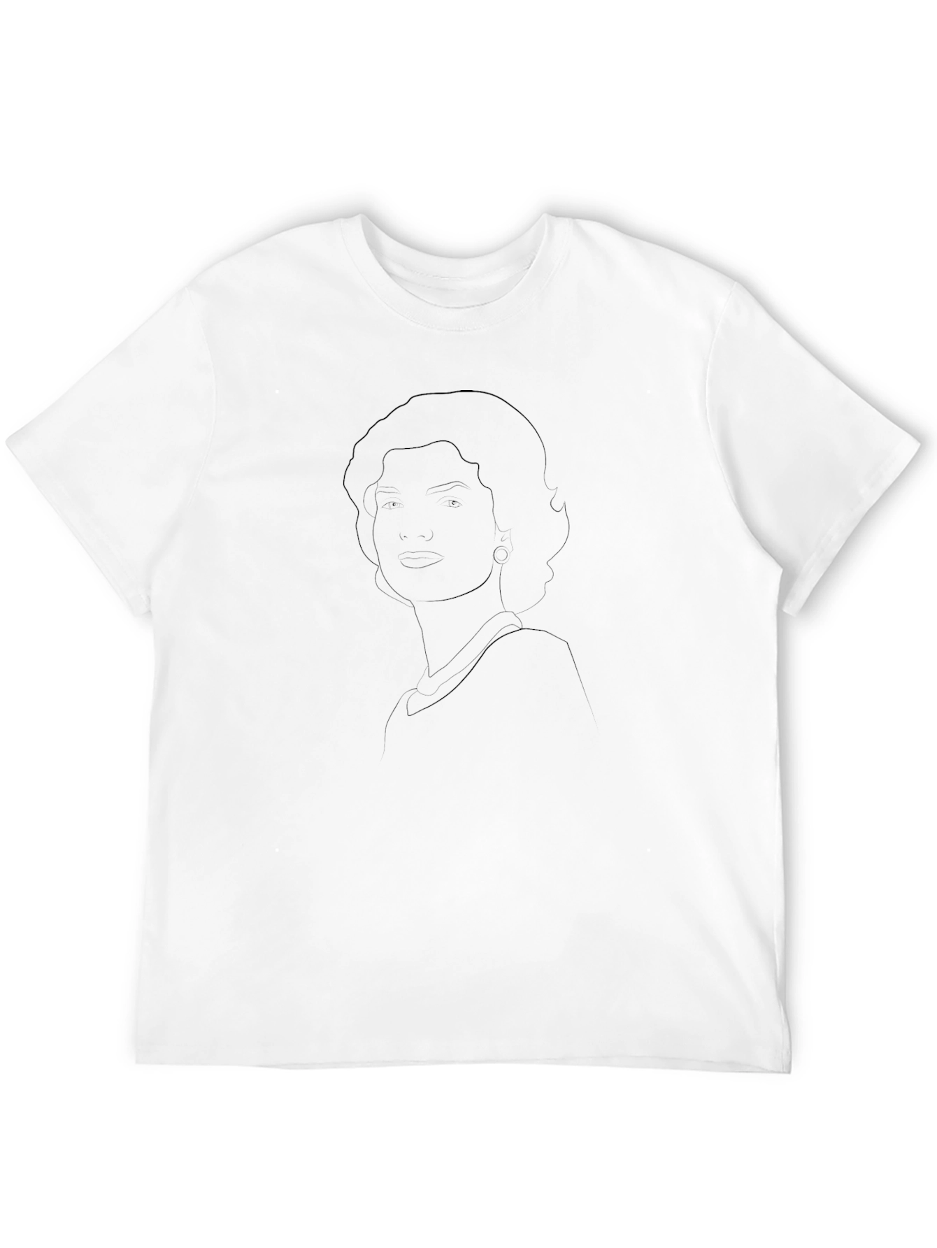 Minimalist Portrait Black T-Shirt