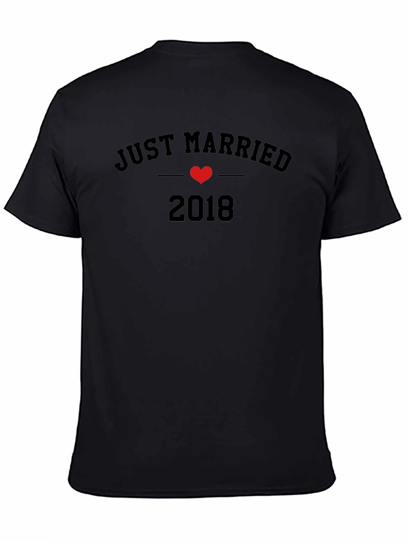Just Married 2018 T-Shirt - Anniversary Gift