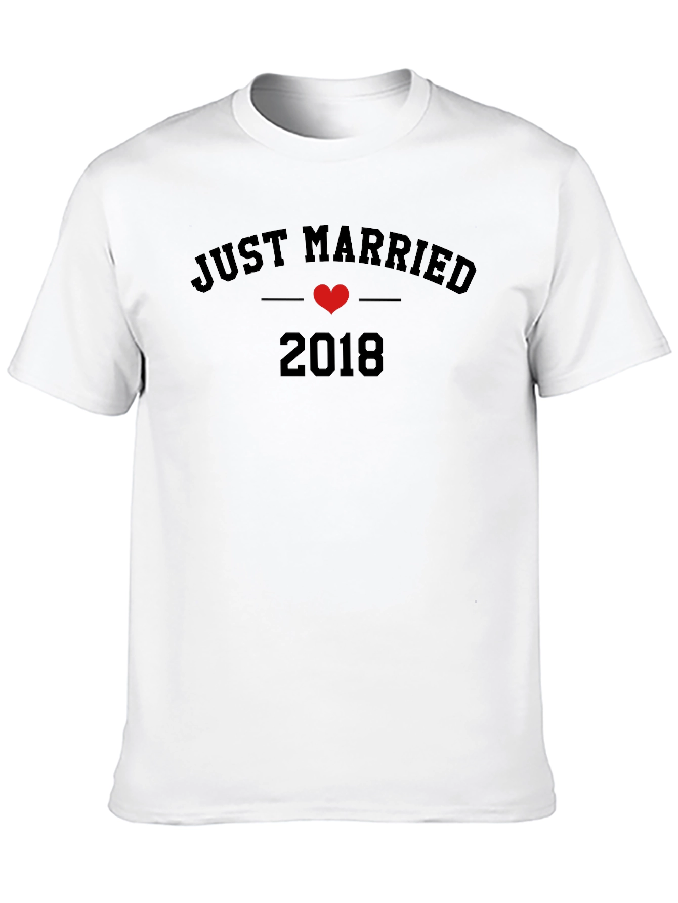 Just Married 2018 T-Shirt - Anniversary Gift