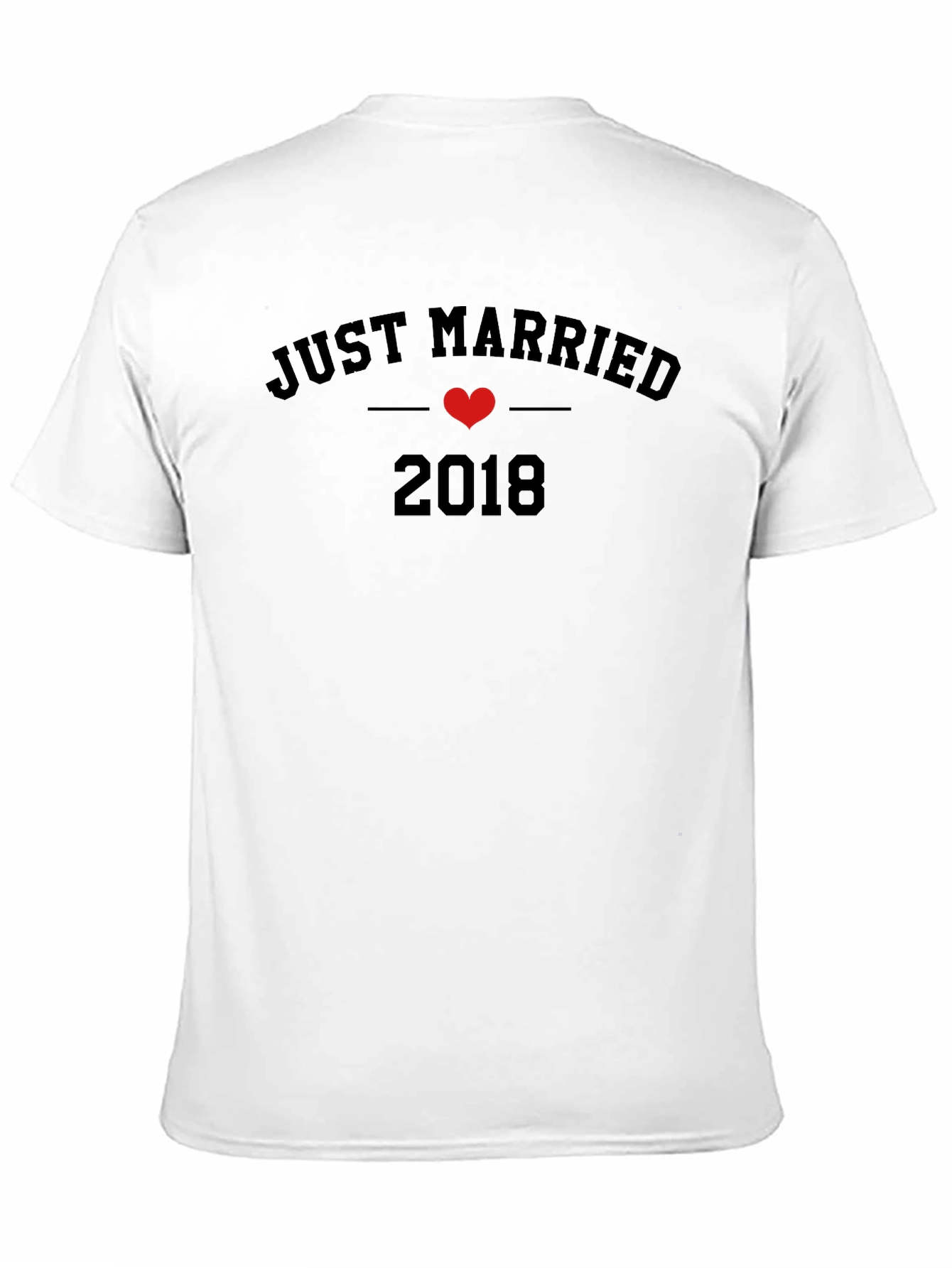 Just Married 2018 T-Shirt - Anniversary Gift