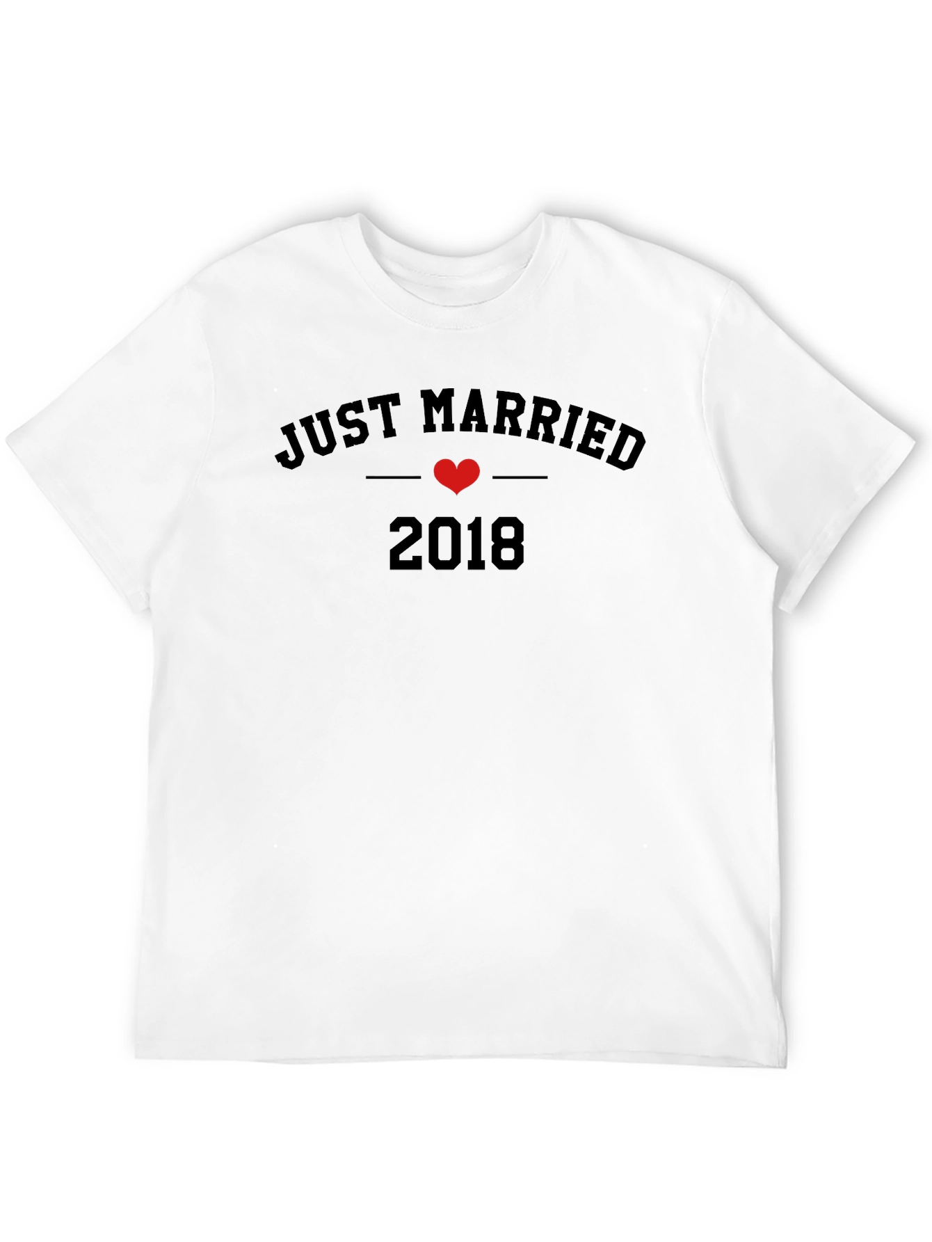Just Married 2018 T-Shirt - Anniversary Gift