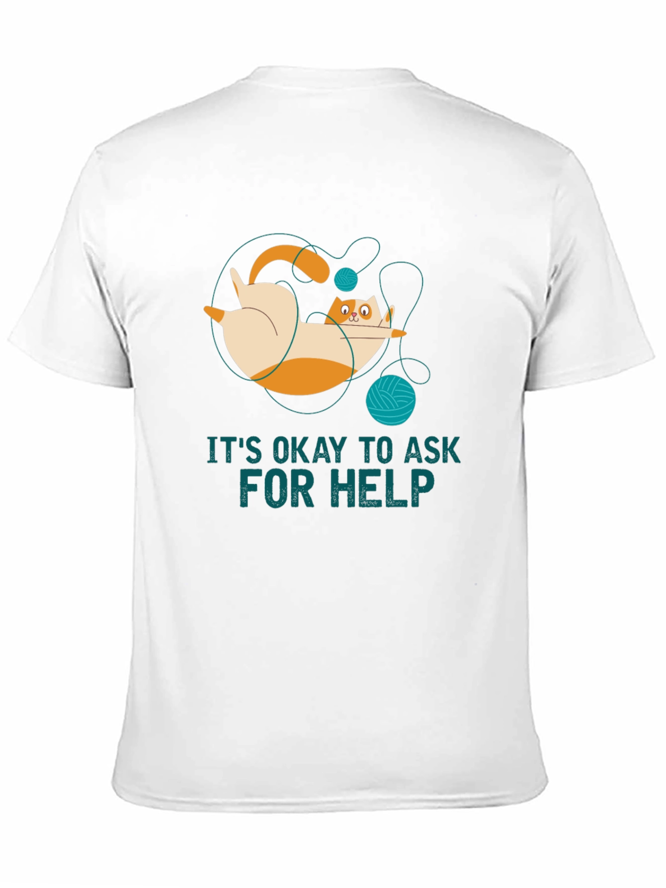 Its Okay to Ask for Help Cat T-Shirt