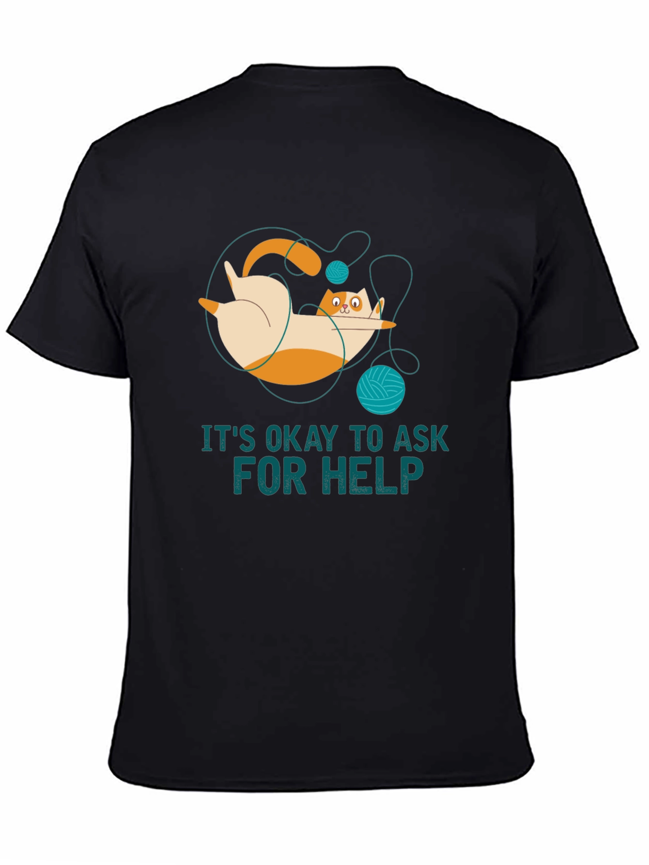 Its Okay to Ask for Help Cat T-Shirt