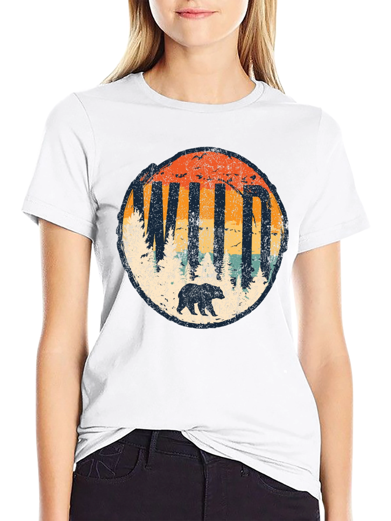 Wild Bear Graphic Tee - Nature Inspired Unisex Shirt