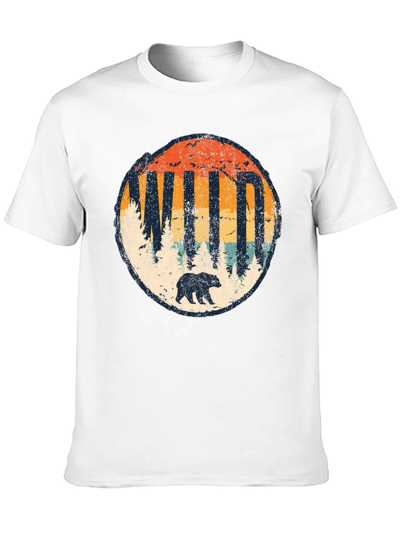 Wild Bear Graphic Tee - Nature Inspired Unisex Shirt