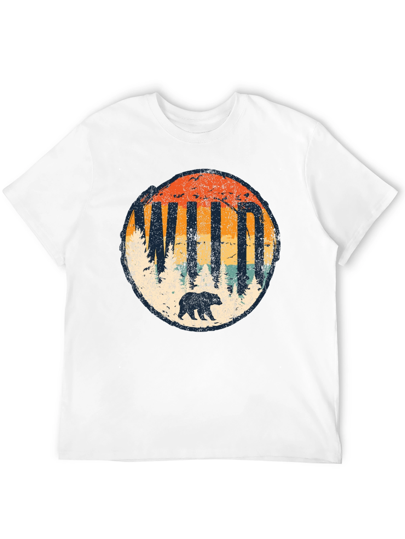 Wild Bear Graphic Tee - Nature Inspired Unisex Shirt