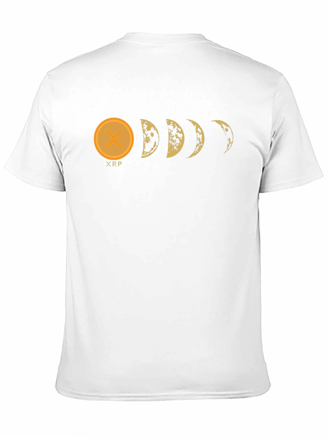 XRP Moon Phases Black Graphic Tee