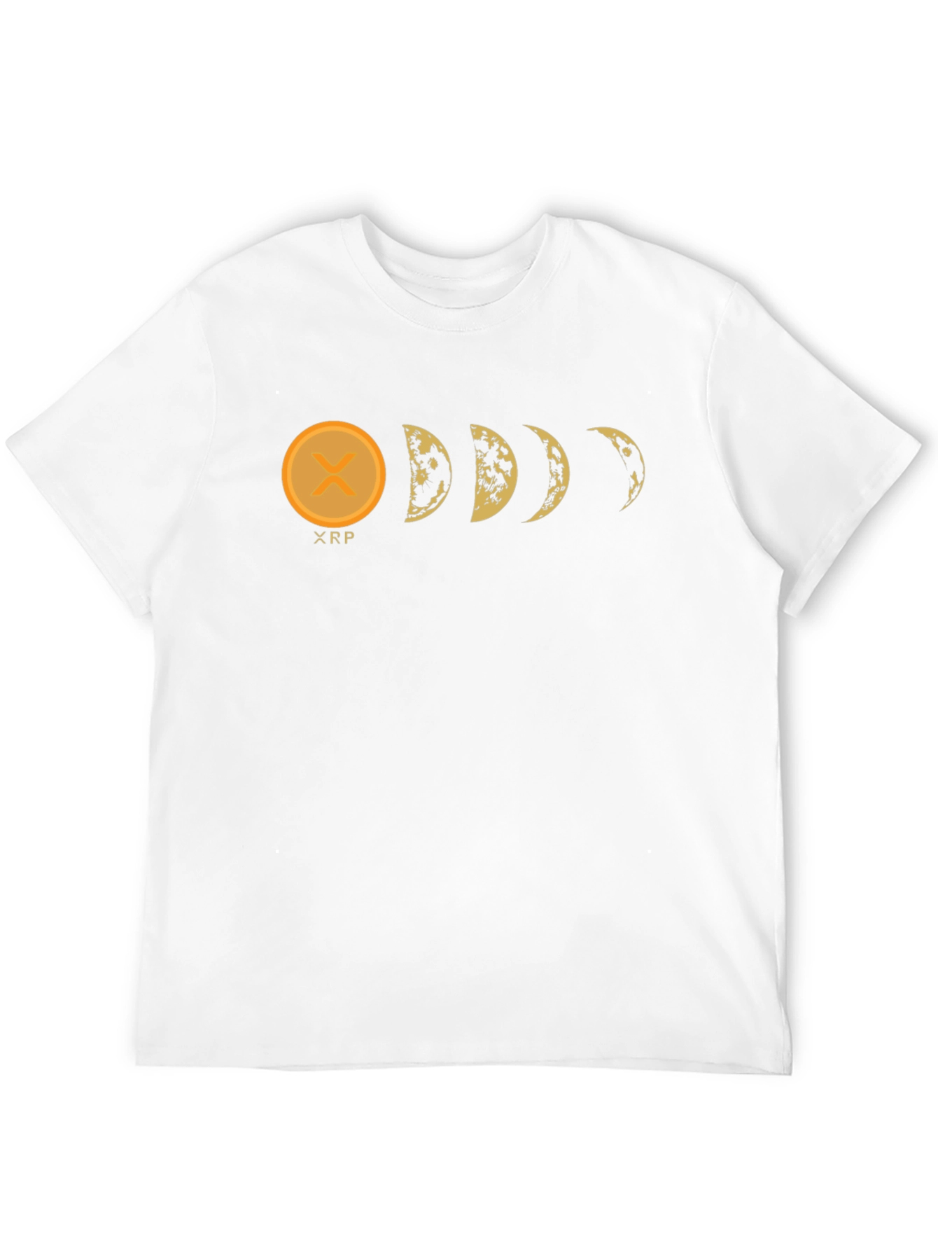 XRP Moon Phases Black Graphic Tee