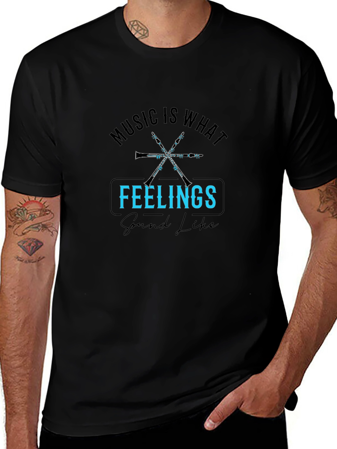Music is What Feelings Sound Like T-Shirt