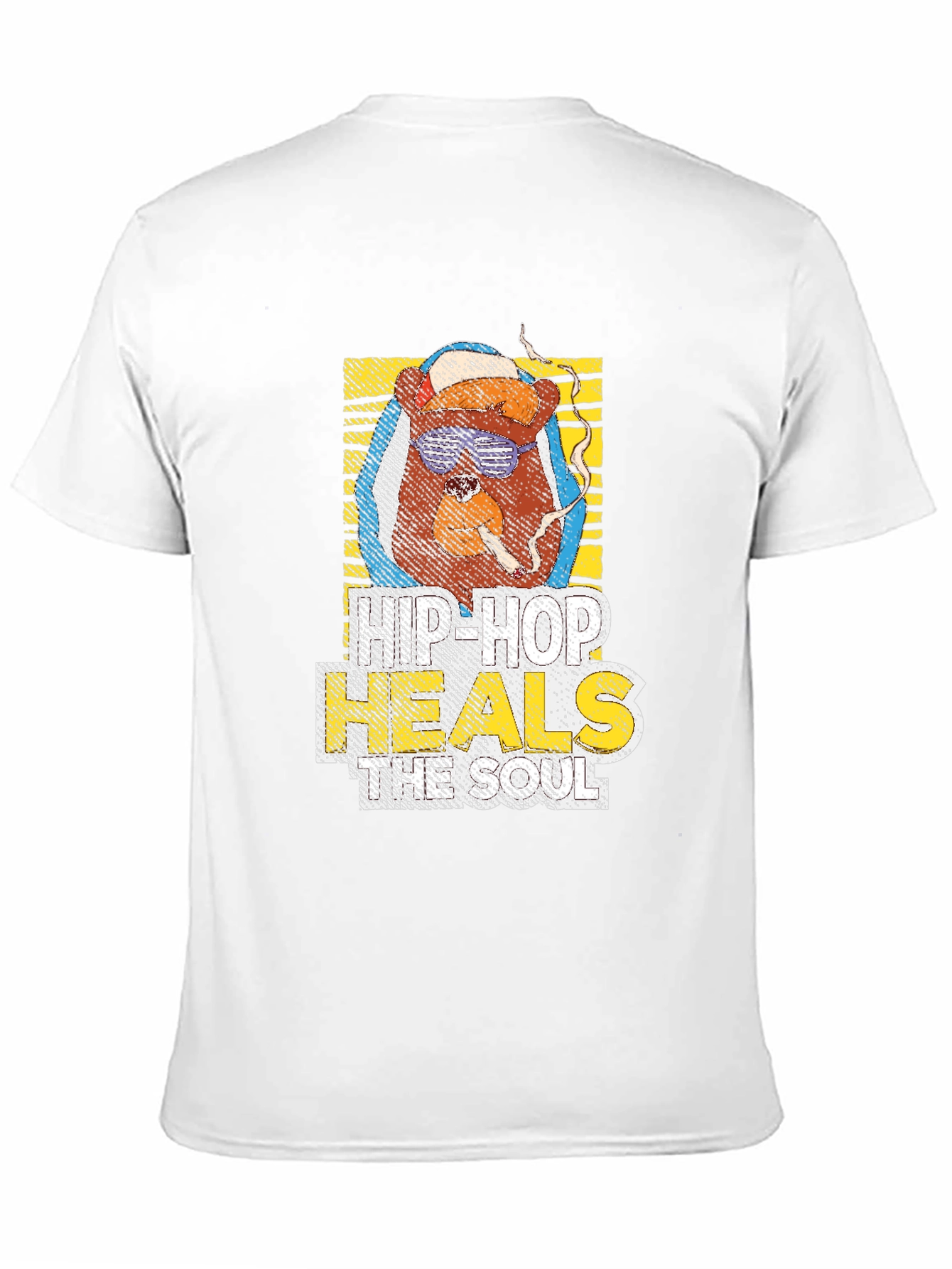 Hip Hop Bear Graphic T-Shirt